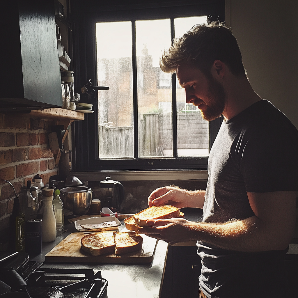 Un homme dans la cuisine | Source : Midjourney