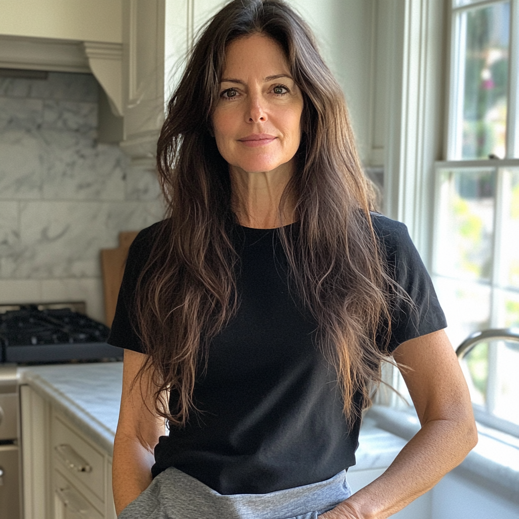 Une femme debout dans une cuisine | Source : Midjourney