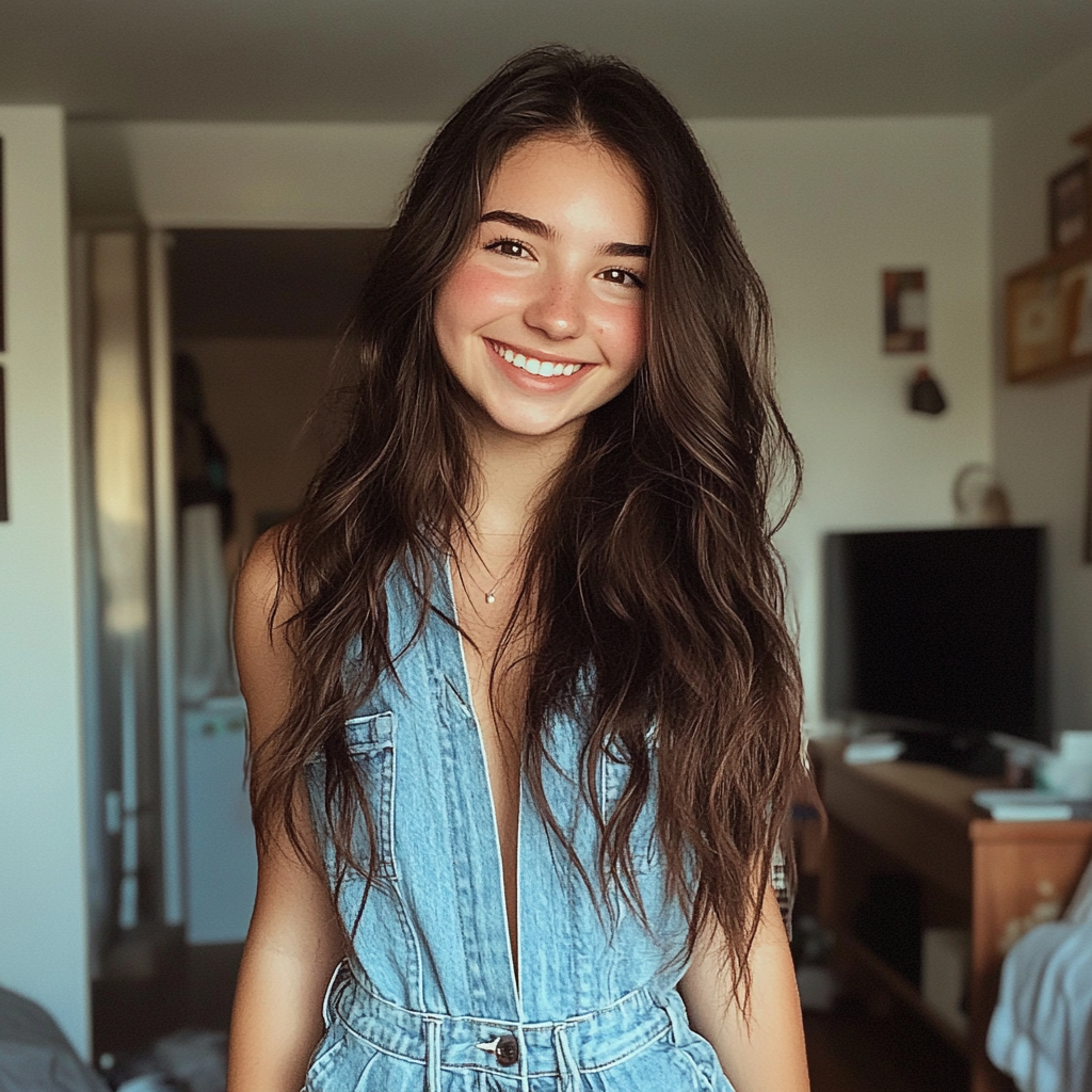 Une adolescente souriante | Source : Midjourney