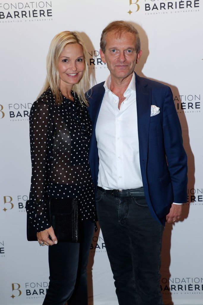 Marie et Frédéric Saldmann le 17 septembre 2018 à Paris. l Source : Getty Images