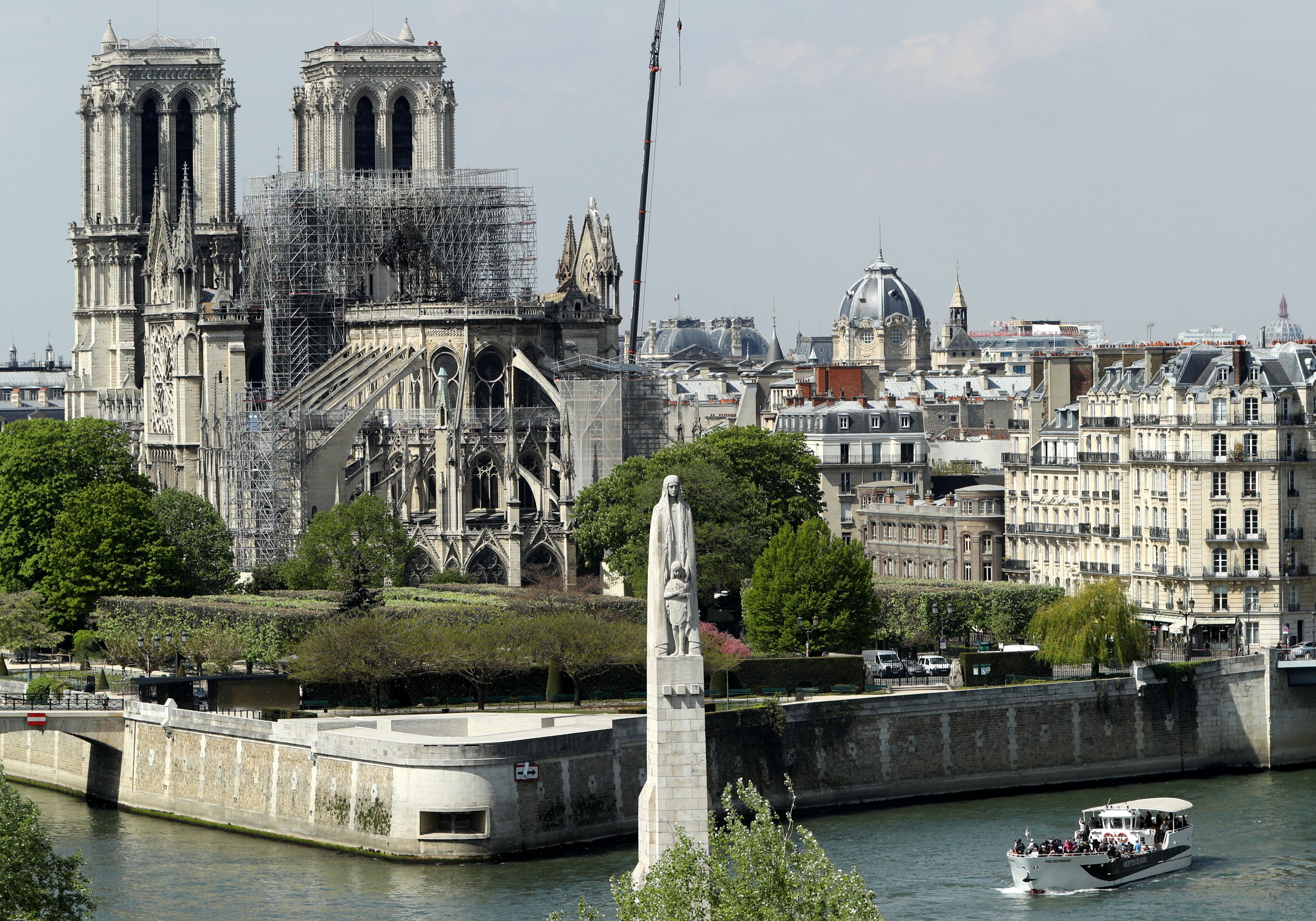 Notre-Dame après l'incendie | Source : Getty Images