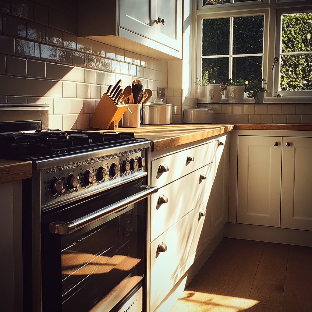 Gros plan sur un four dans une cuisine | Source : Midjourney