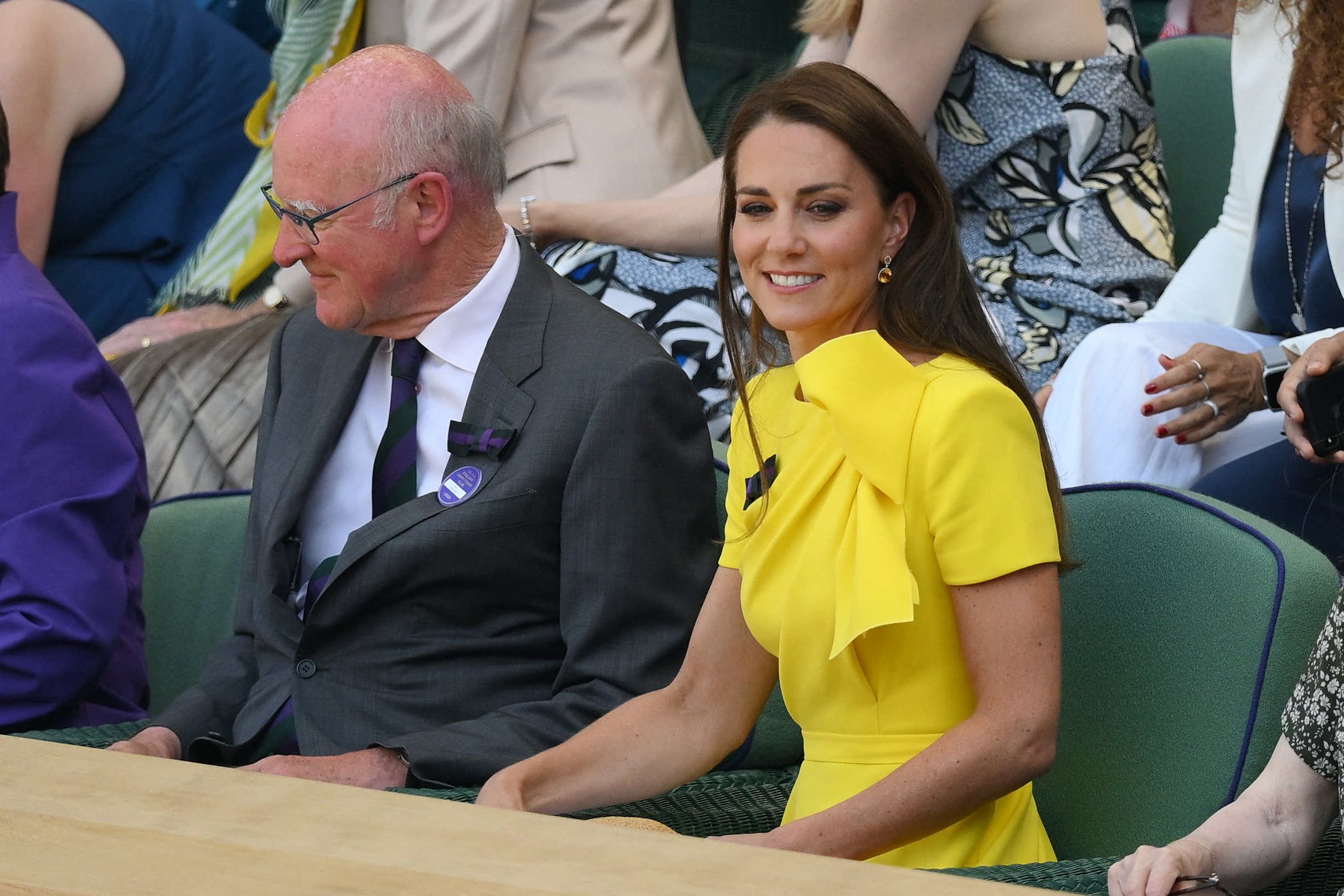 Kate Middleton lors de la finale du tournoi de tennis féminin de Wimbledon à Londres, en 2022 | Source : Getty Images
