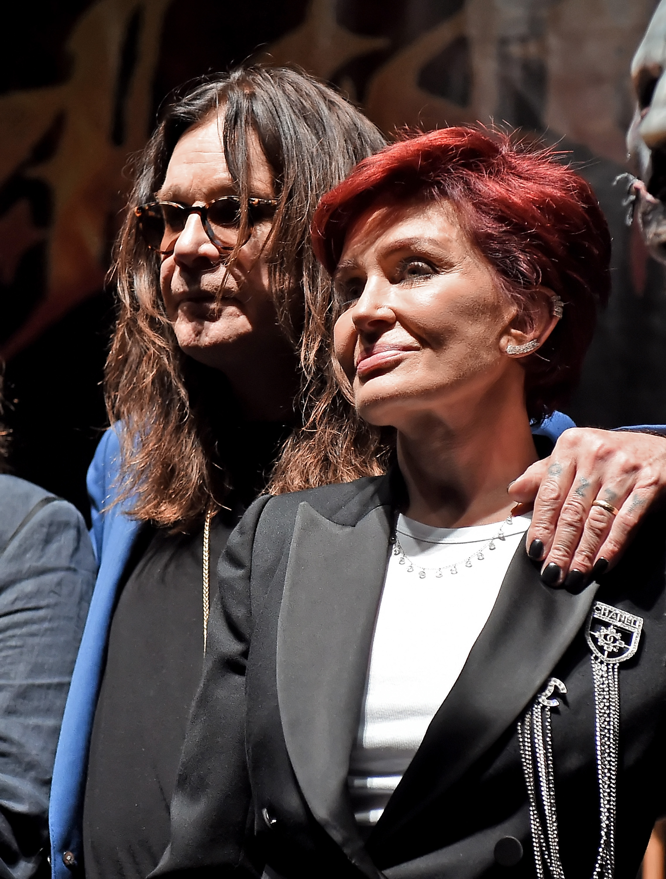 Ozzy et Sharon Osbourne lors de l'annonce spéciale d'Ozzy Osbourne et Corey Taylor à Hollywood, en Californie, le 12 mai 2016 | Source : Getty Images