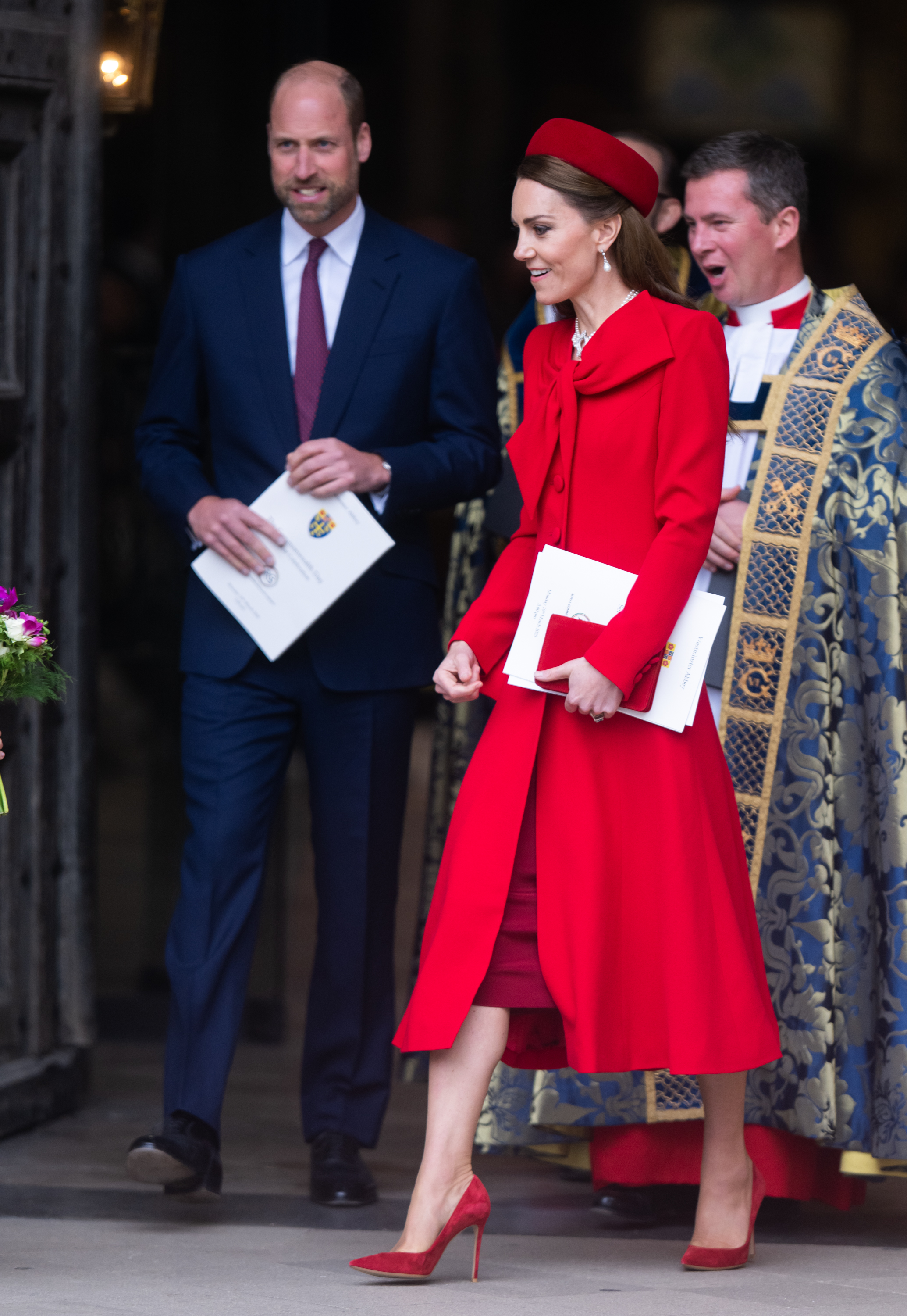 La princesse Catherine et le prince William assistent aux célébrations du Jour du Commonwealth à l'abbaye de Westminster le 10 mars 2025 à Londres, Angleterre | Source : Getty Images