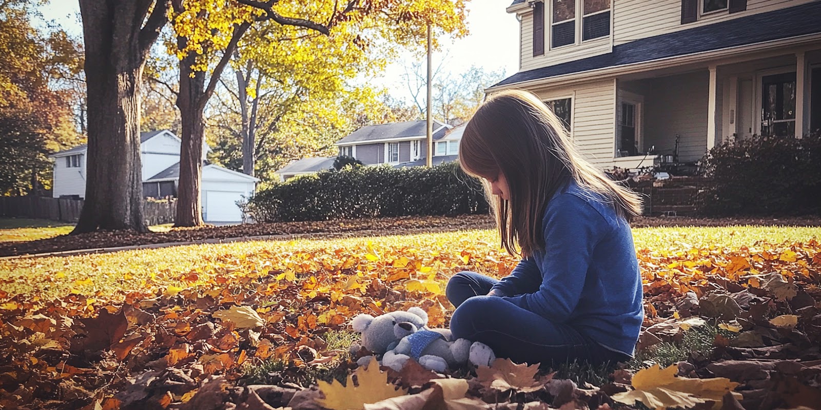 Petite fille à l'extérieur. | Source : Midjourney