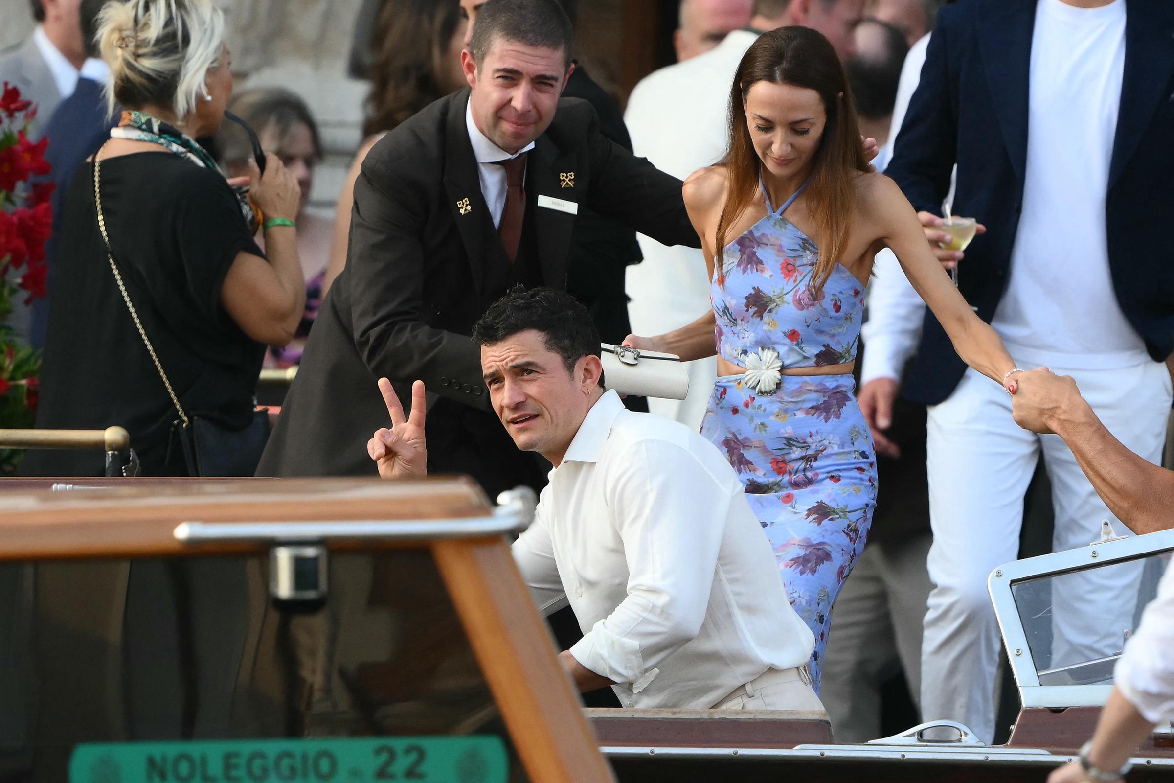 Orlando Bloom avant le mariage de Jeff Bezos et Lauren Sánchez, le 26 juin 2025, à Venise, en Italie. | Source : Getty Images