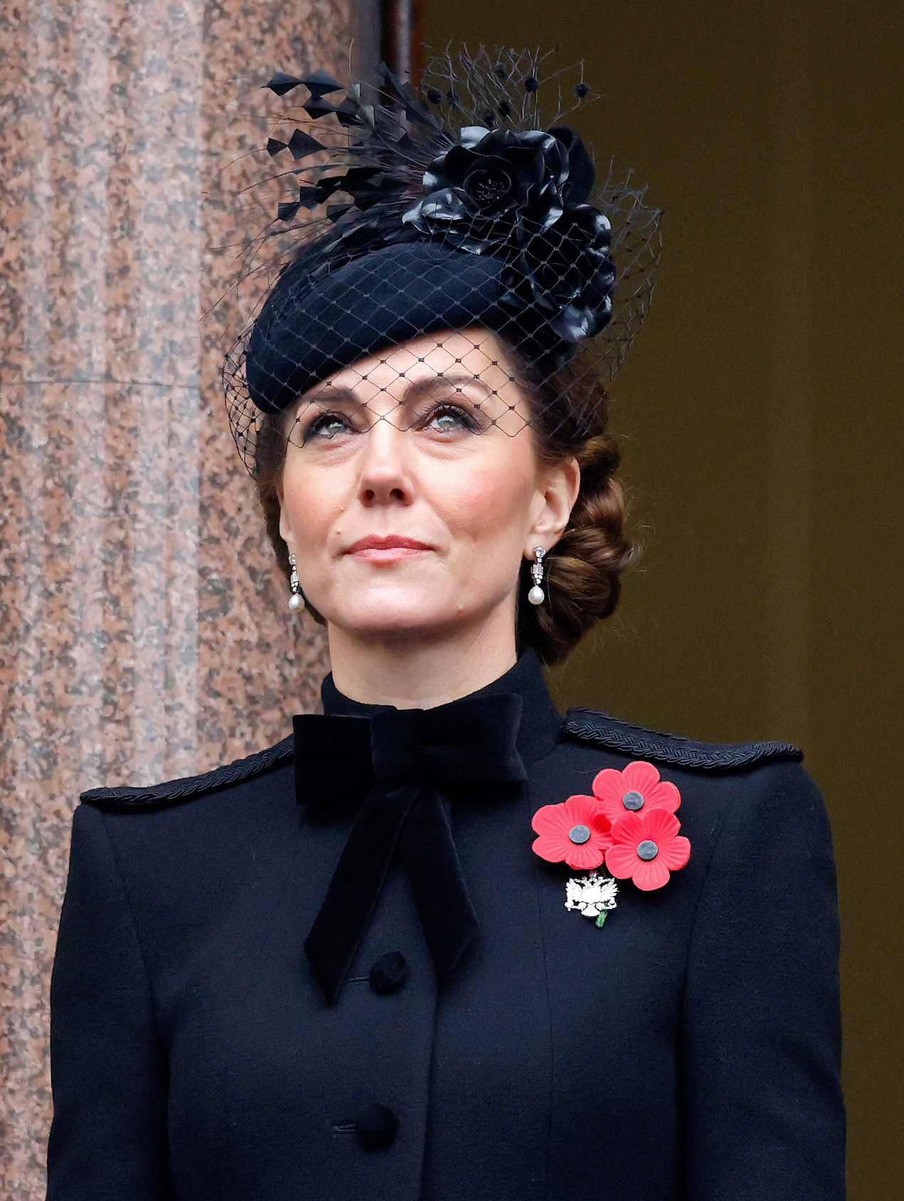 Catherine, princesse de Galles, assiste au service national annuel du souvenir au cénotaphe de Londres, en Angleterre, le 10 novembre 2024 | Source : Getty Images