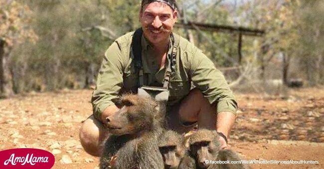 Un travailleur de la faune pose avec toute une famille de babouins qu'il vient de chasser et se fait critiquer sur les réseaux sociaux