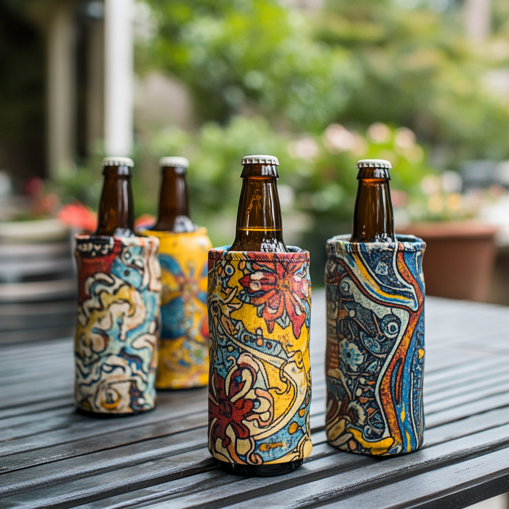 Koozies sur les bouteilles | Source : Midjourney