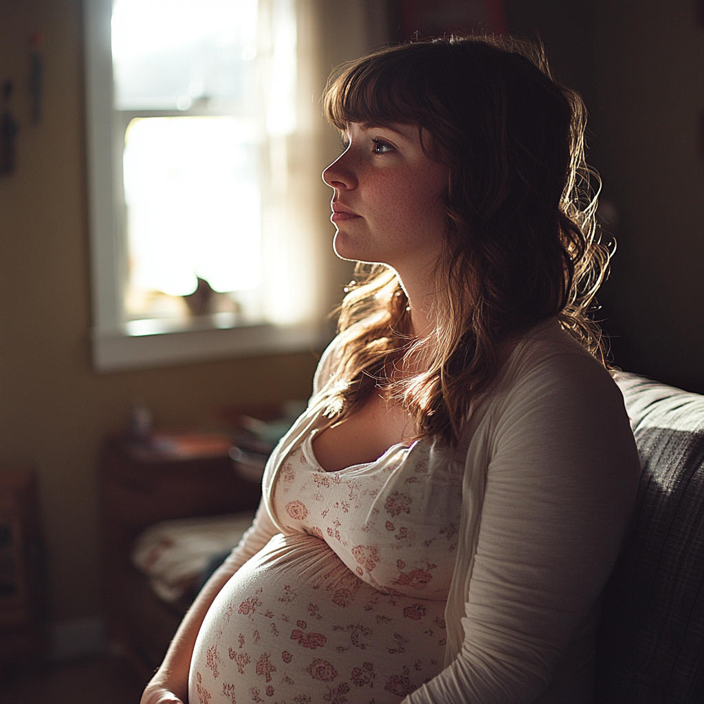 Une femme enceinte inquiète | Source : Midjourney