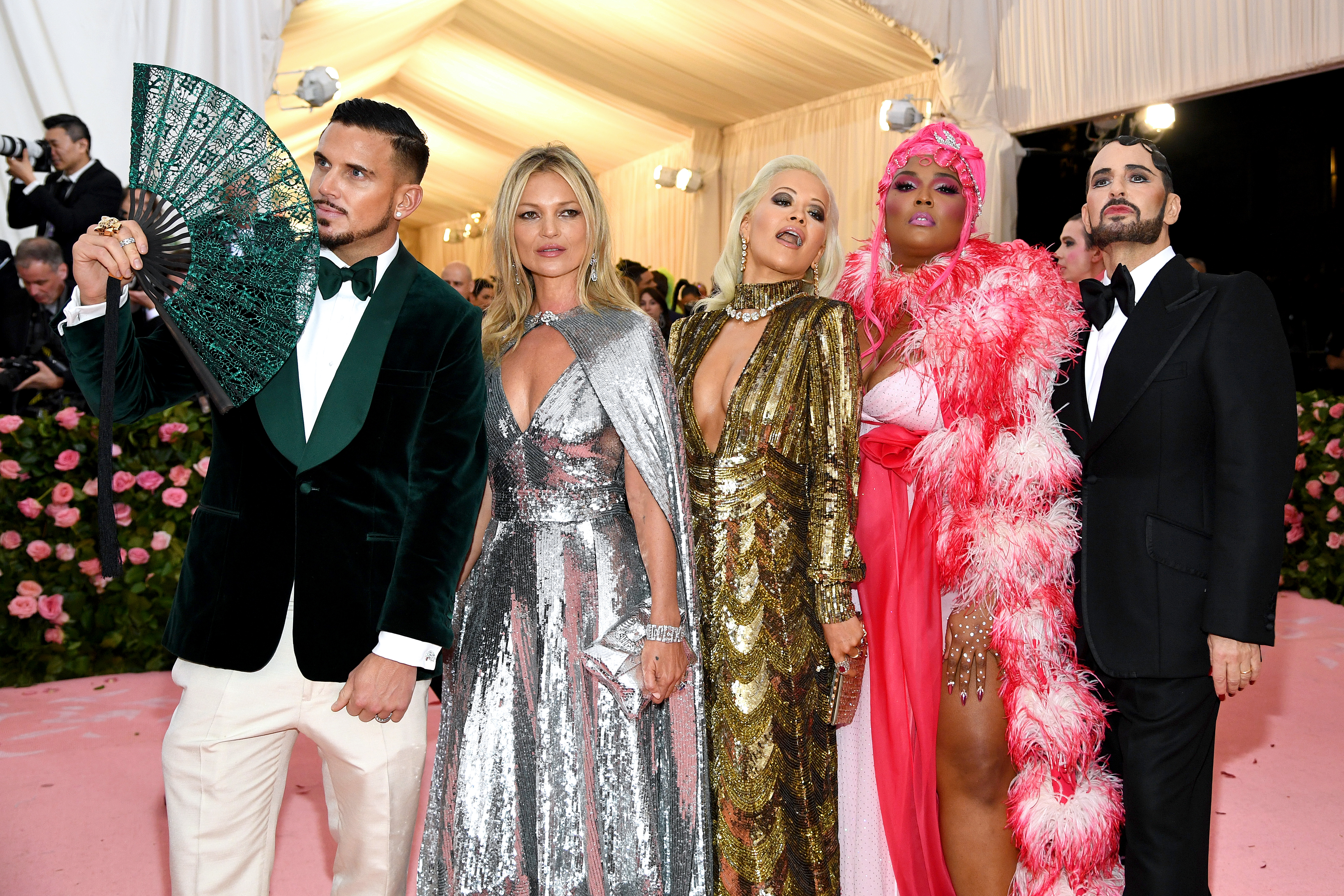 Char Defrancesco, Kate Moss, Rita Ora, Lizzo et Marc Jacobs assistent au gala du Met célébrant le camp : Notes on Fashion au Metropolitan Museum of Art à New York, le 6 mai 2019. | Source : Getty Images