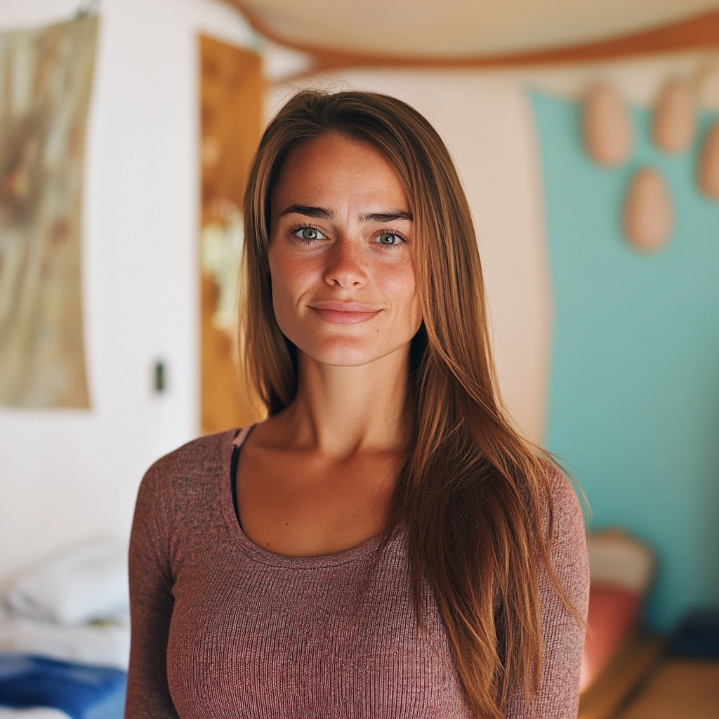 A woman standing in her massage studio | Source: Midjourney