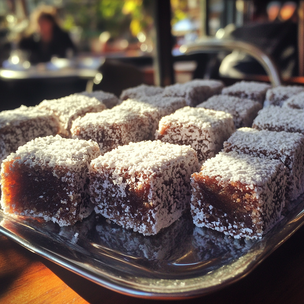 Un plateau de lamingtons | Source : Midjourney