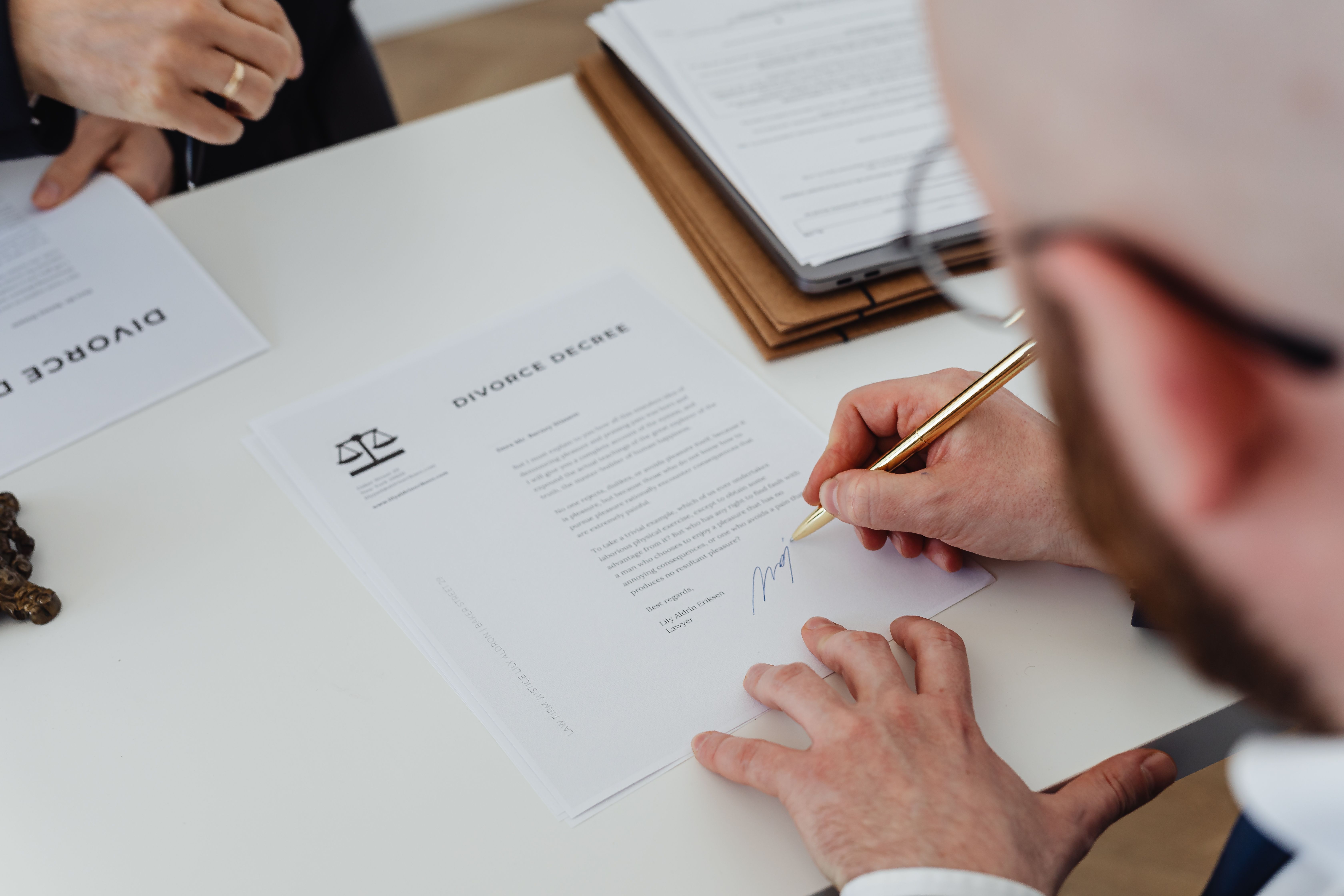 Jugement de divorce | Source : Pexels