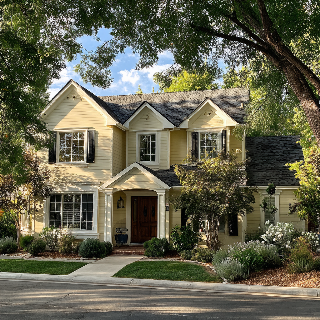 L'extérieur d'une maison | Source : Midjourney