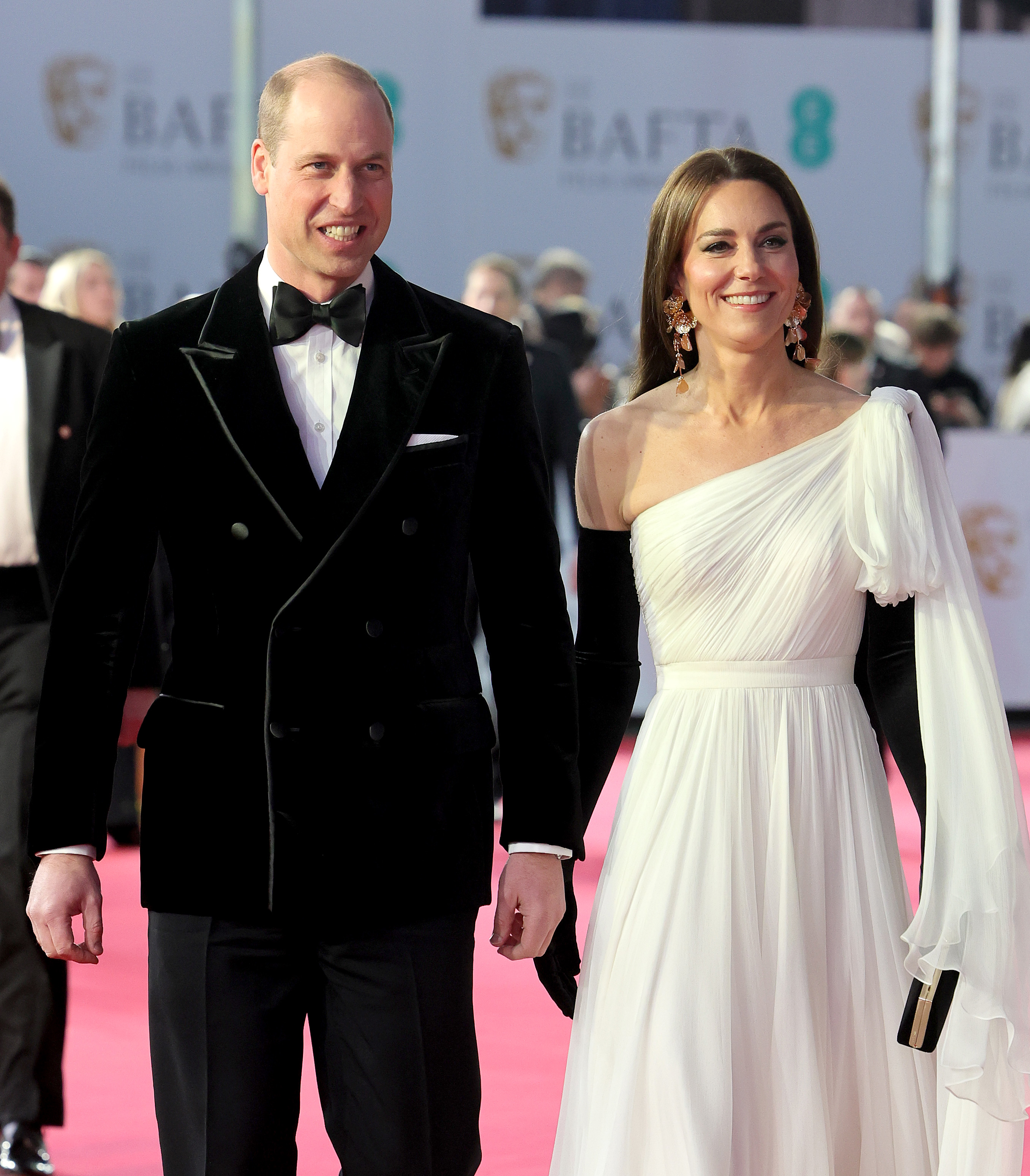 Le prince William et Kate Middleton lors de la cérémonie des EE BAFTA Film Awards à Londres, en Angleterre, le 19 février 2023 | Source : Getty Images