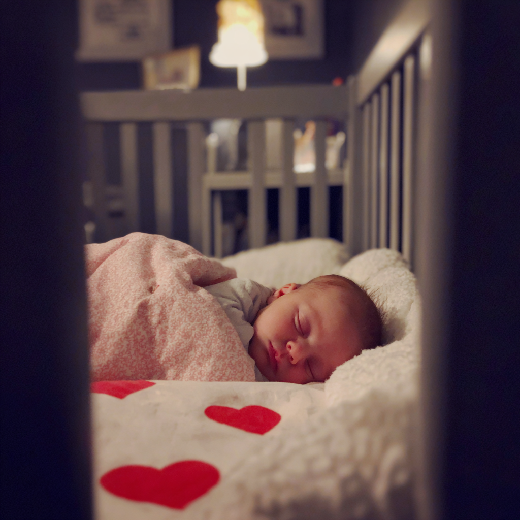 Un bébé qui dort dans un berceau | Source : Midjourney