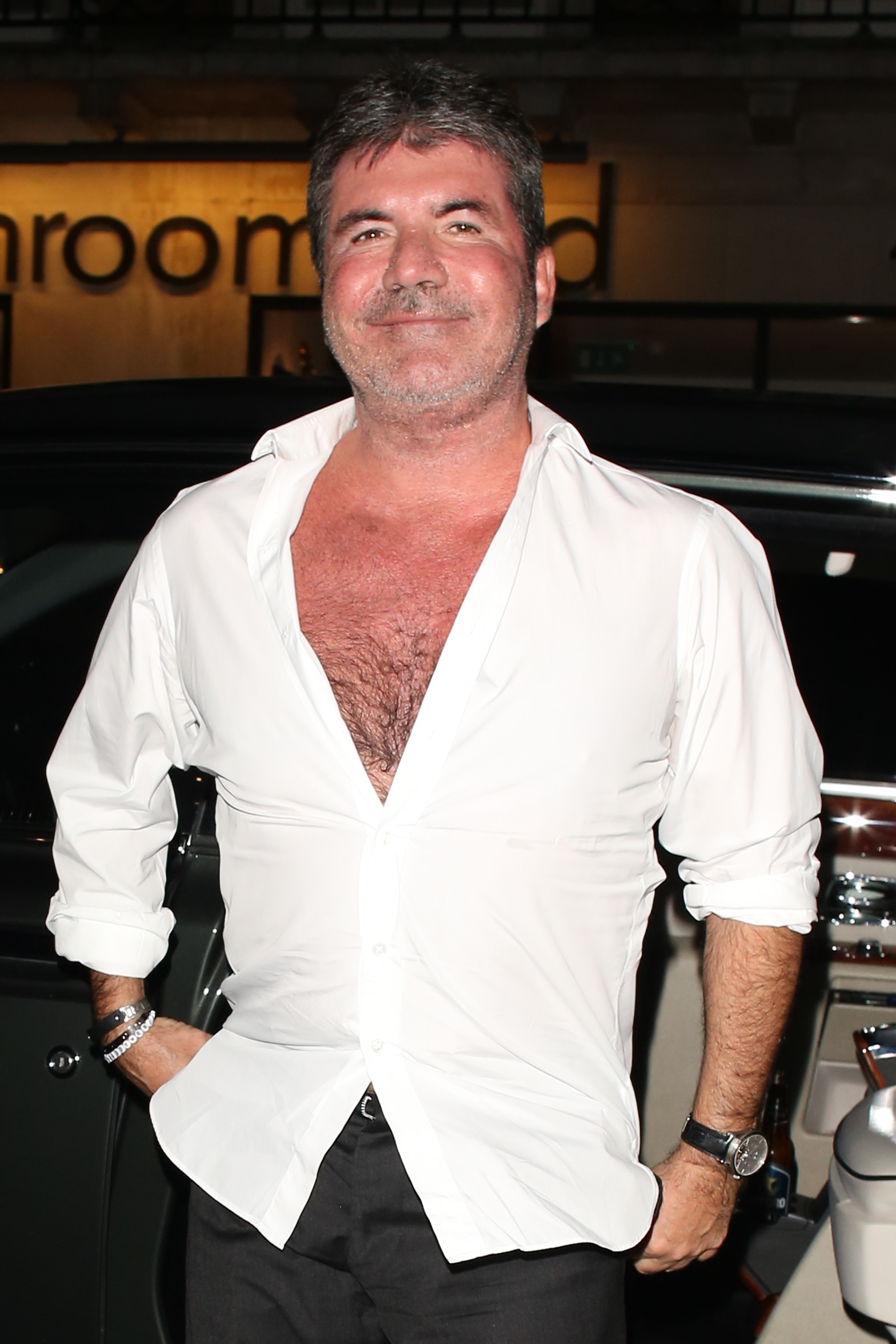 Simon Cowell au restaurant 34 pour la fête de départ de Richard Holloways le 25 janvier 2018 à Londres, Angleterre | Source : Getty Images