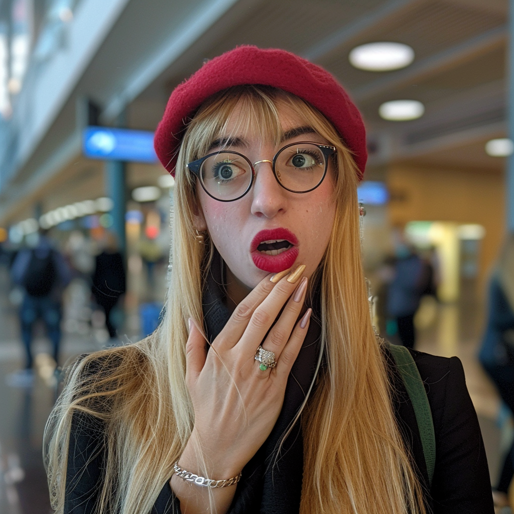 Une femme confuse qui se touche le menton | Source : Midjourney