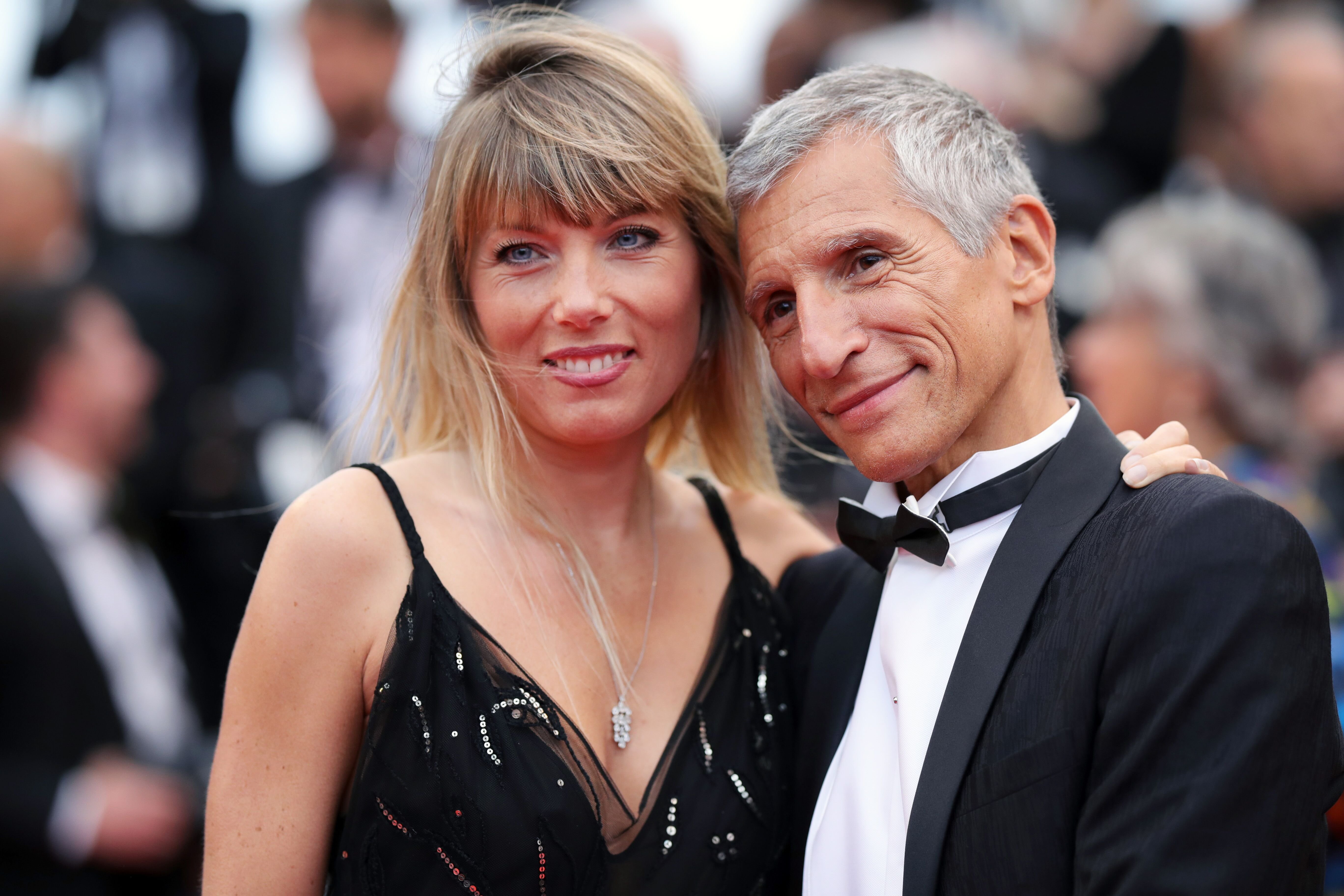 Nagui Fam et sa femme Melanie Page à Cannes, France. | Photo : Getty Images