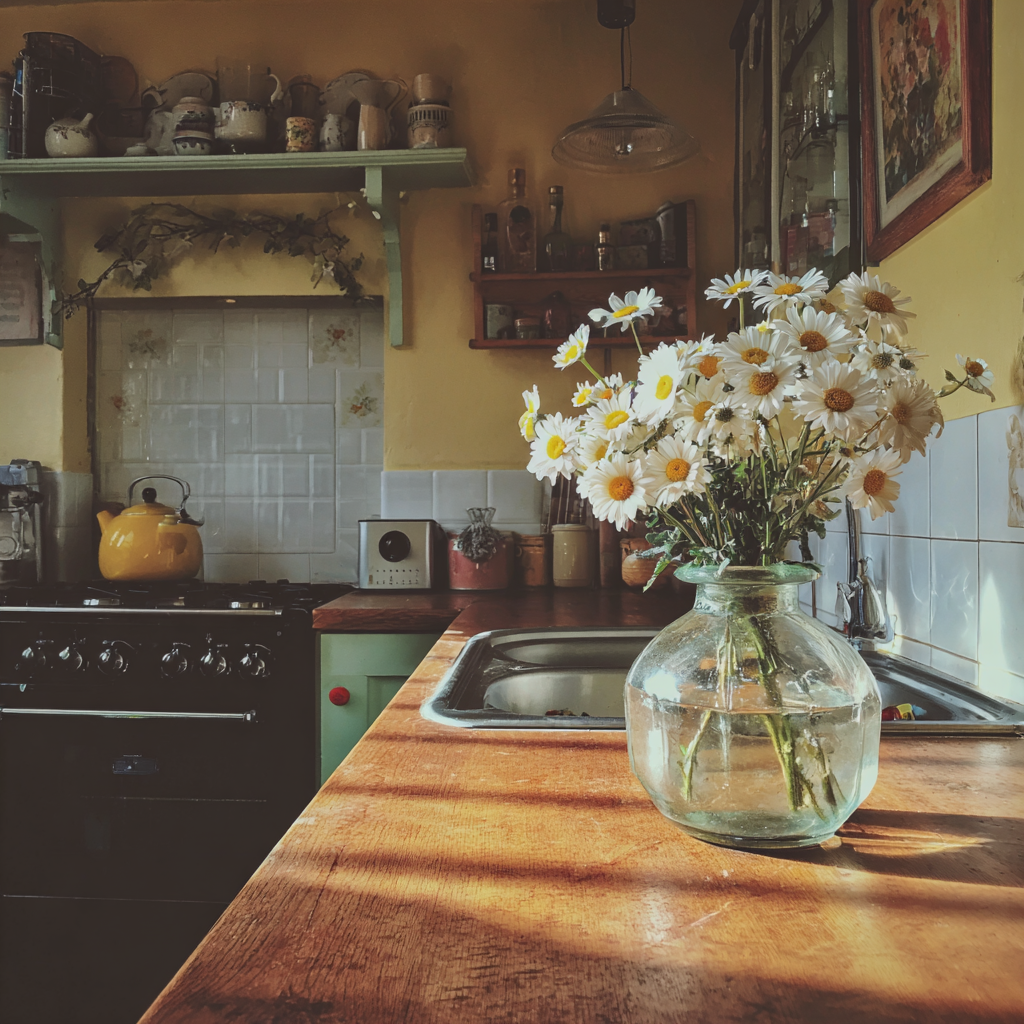 L'intérieur d'une cuisine douillette | Source : Midjourney