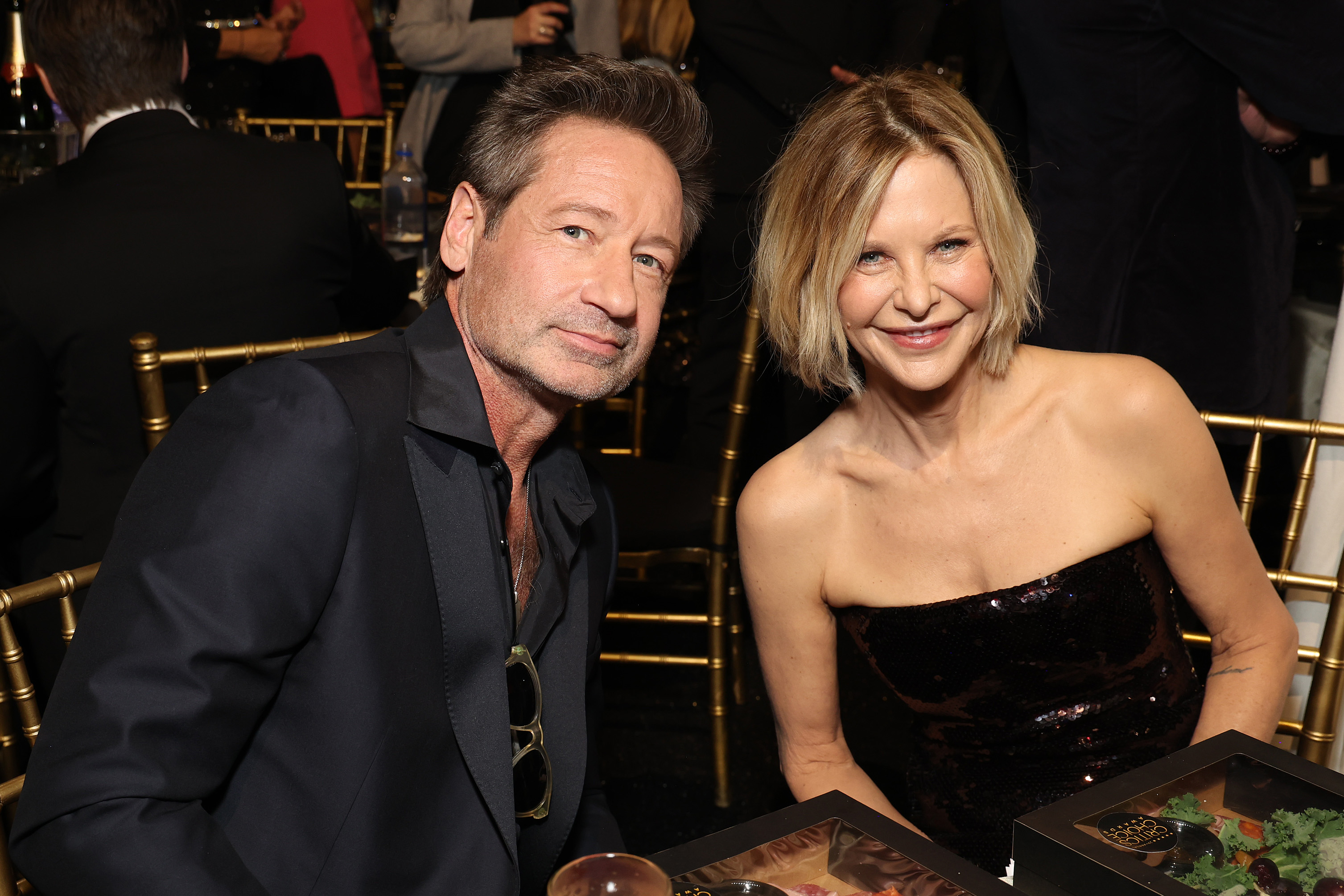 David Duchovny et Meg Ryan lors de la 29e édition des Critics Choice Awards à Santa Monica, en Californie, le 14 janvier 2024 | Source : Getty Images