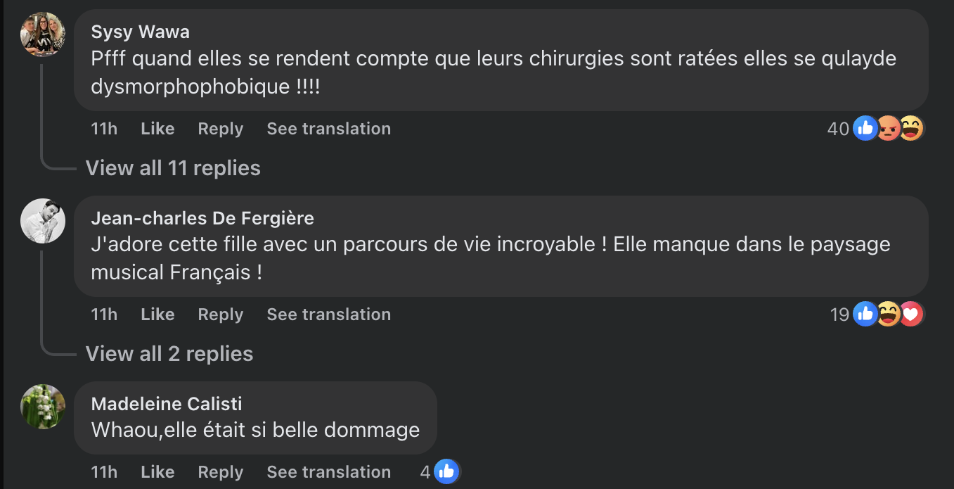 Capture d'écran I Source : Facebook Gala