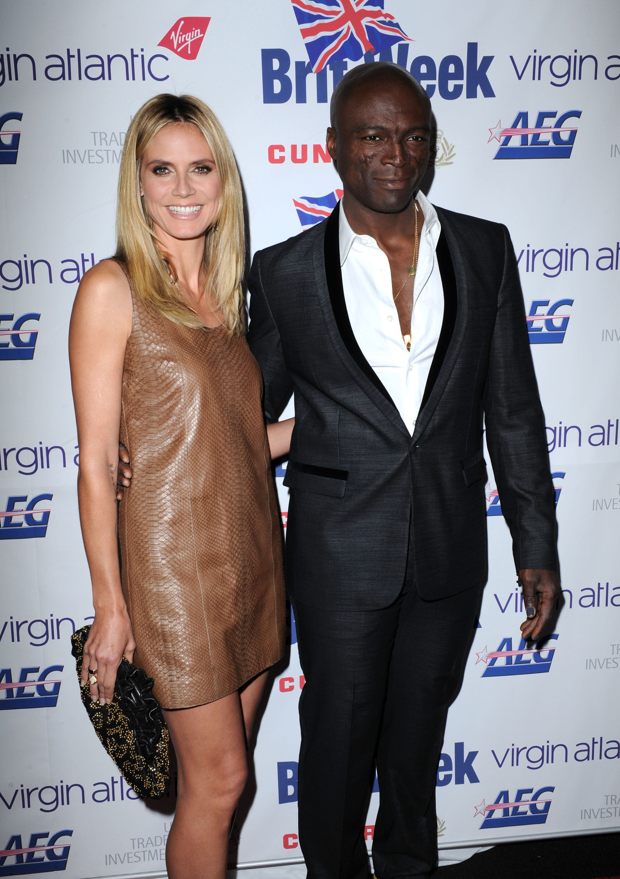 Heidi Klum et Seal au dîner de gala BritWeek au profit de LA's BEST "Joy Of Reading" le 28 avril 2011, à Los Angeles, Californie | Source : Getty Images