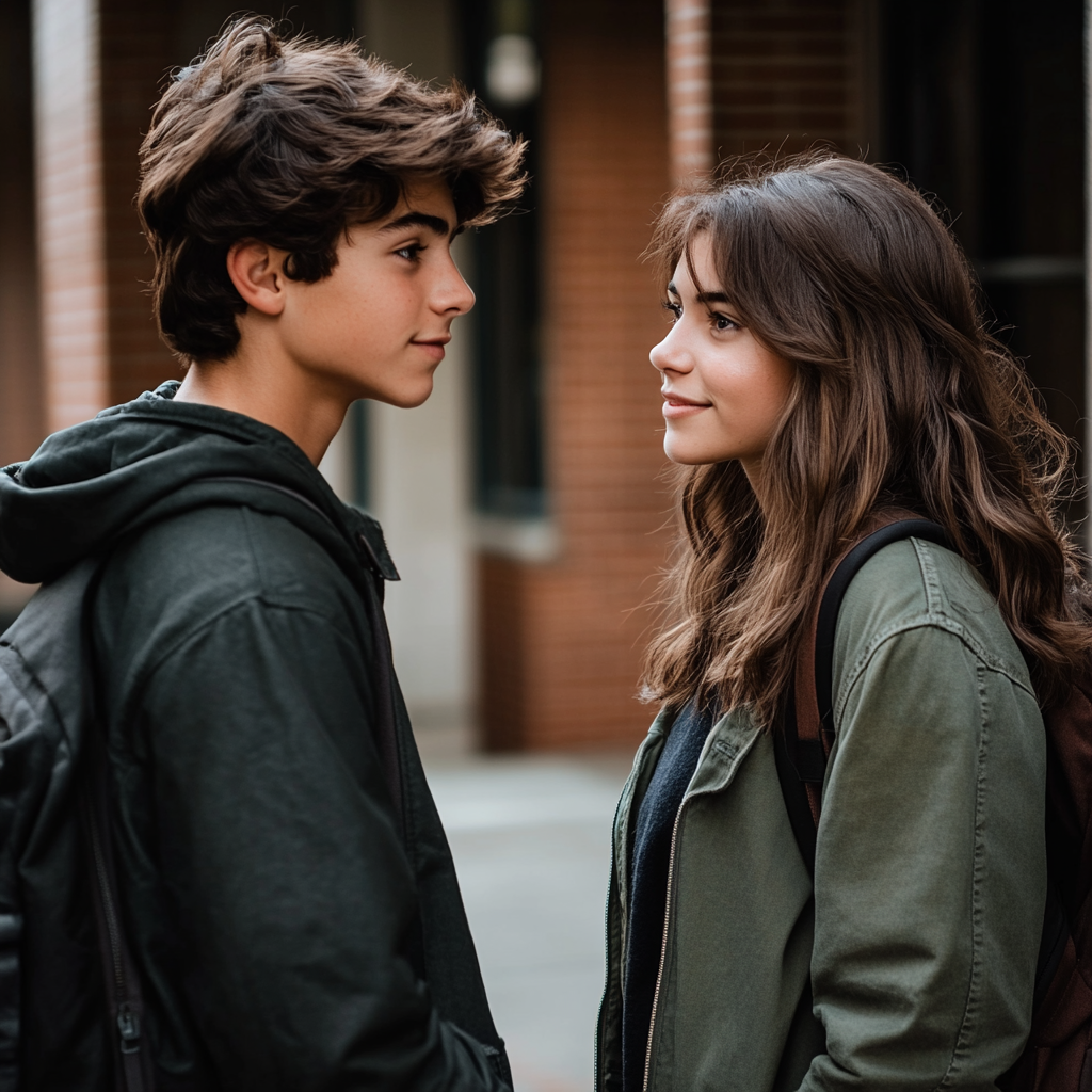 Les amoureux du lycée | Source : Midjourney