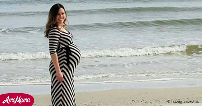 Cet homme a pris une photo de sa femme enceinte. Soudain, un magnifique dauphin a sauté hors de l'eau