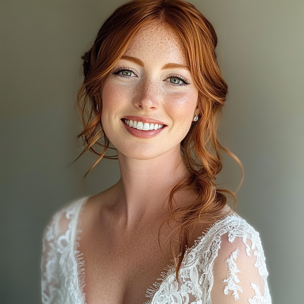 Une mariée souriante | Source : Midjourney