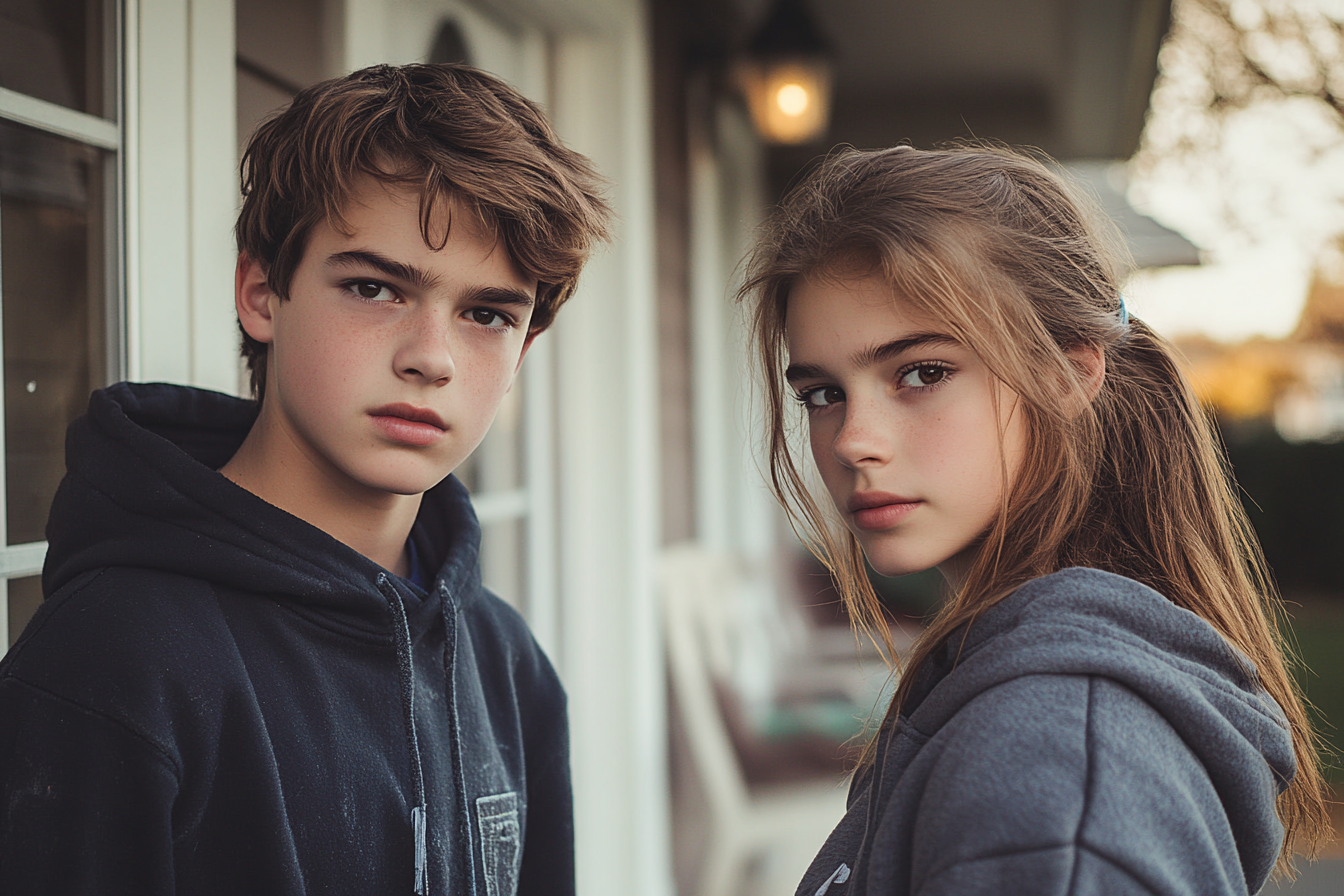 Deux adolescents nerveux | Source : Midjourney