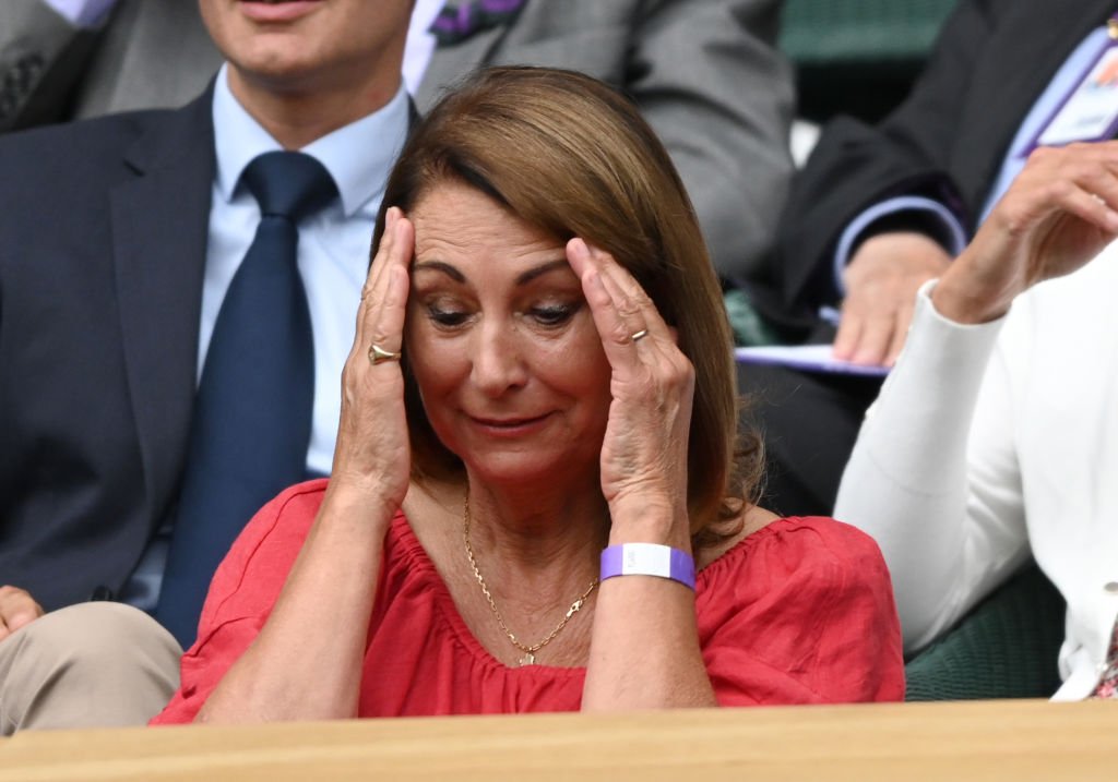 Carole Middleton assiste à la 11e journée du championnat de tennis de Wimbledon au All England Lawn Tennis and Croquet Club, le 9 juillet 2021 à Londres, en Angleterre. | Photo : Getty Images