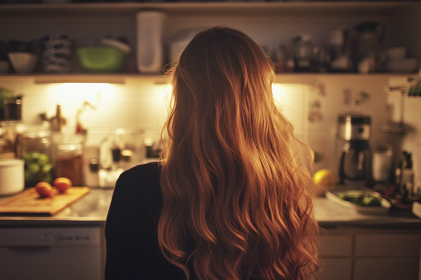 Une femme occupée dans la cuisine | Source : Midjourney