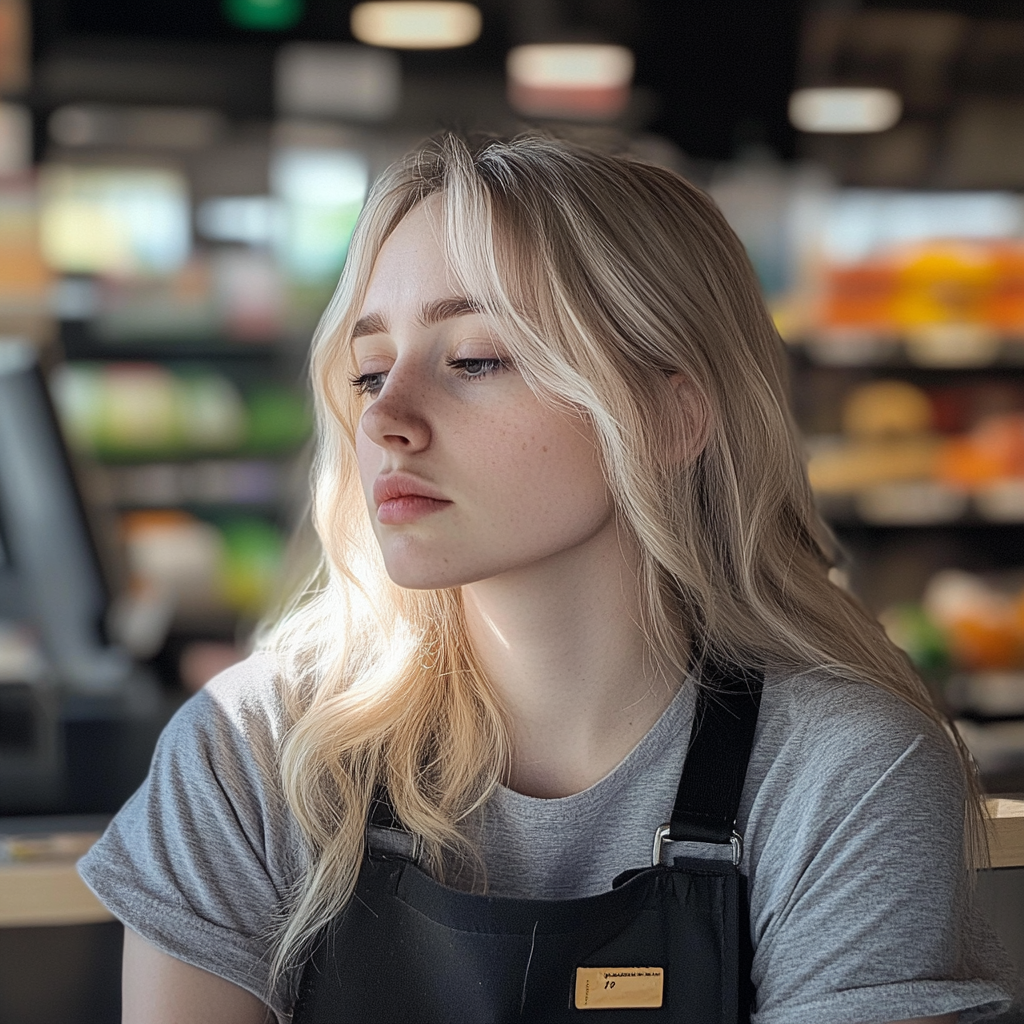 Une caissière dans une épicerie | Source : Midjourney