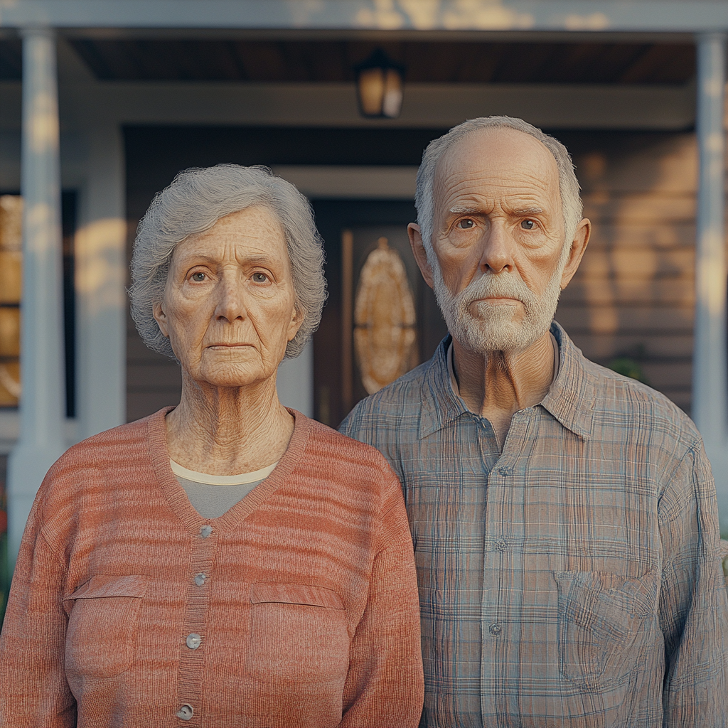 Un couple de personnes âgées | Source : Midjourney