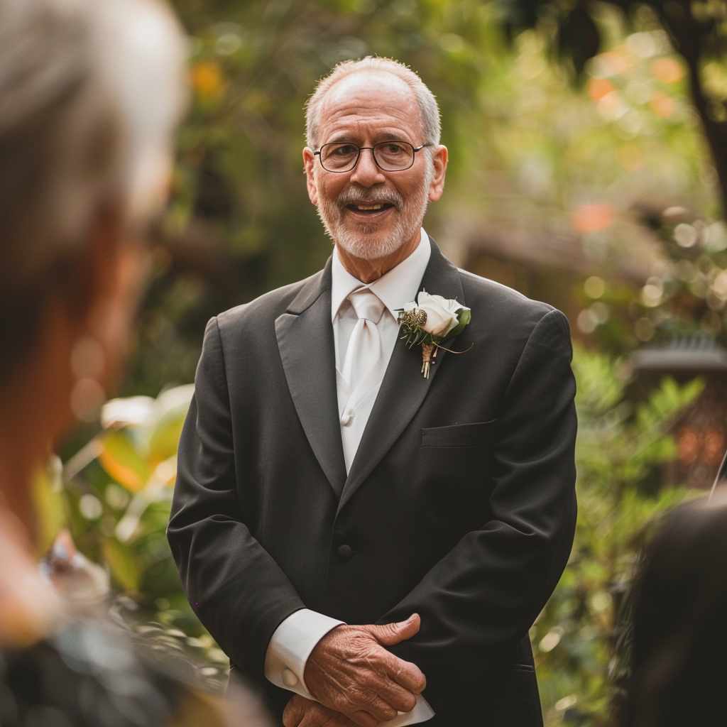 Un homme âgé souriant | Source : Midjourney