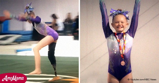 Une fillette de 11 ans avec une jambe montre des cascades incroyables en gymnastique et remporte des prix