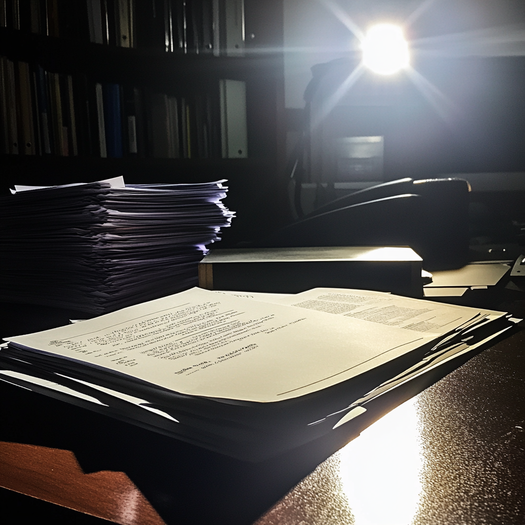 Paperasse sur une table | Source : Midjourney