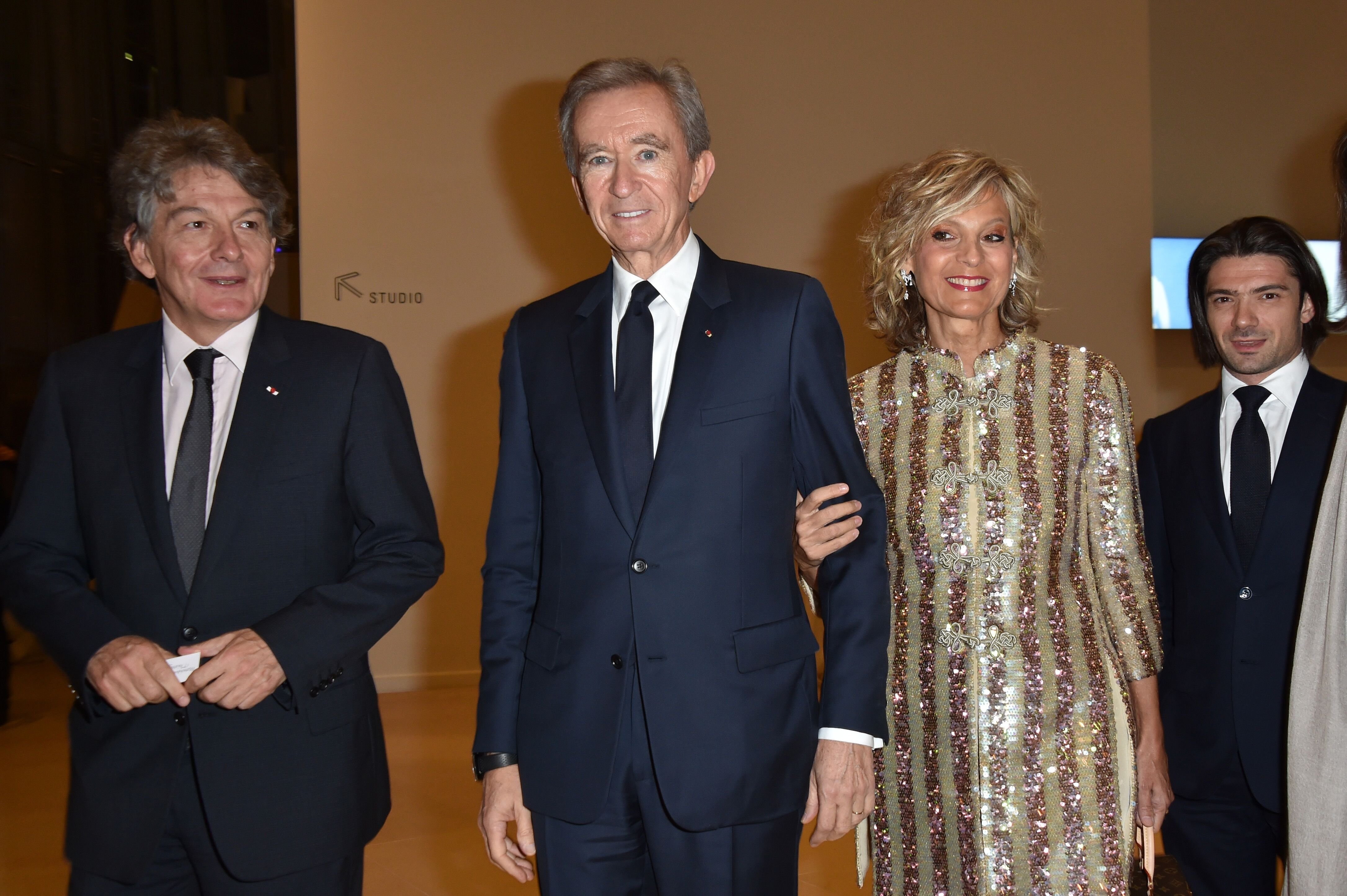 Thierry Breton, Bernard Arnault, Hélène Mercier-Arnault à Paris, France. | Photo : Getty Images