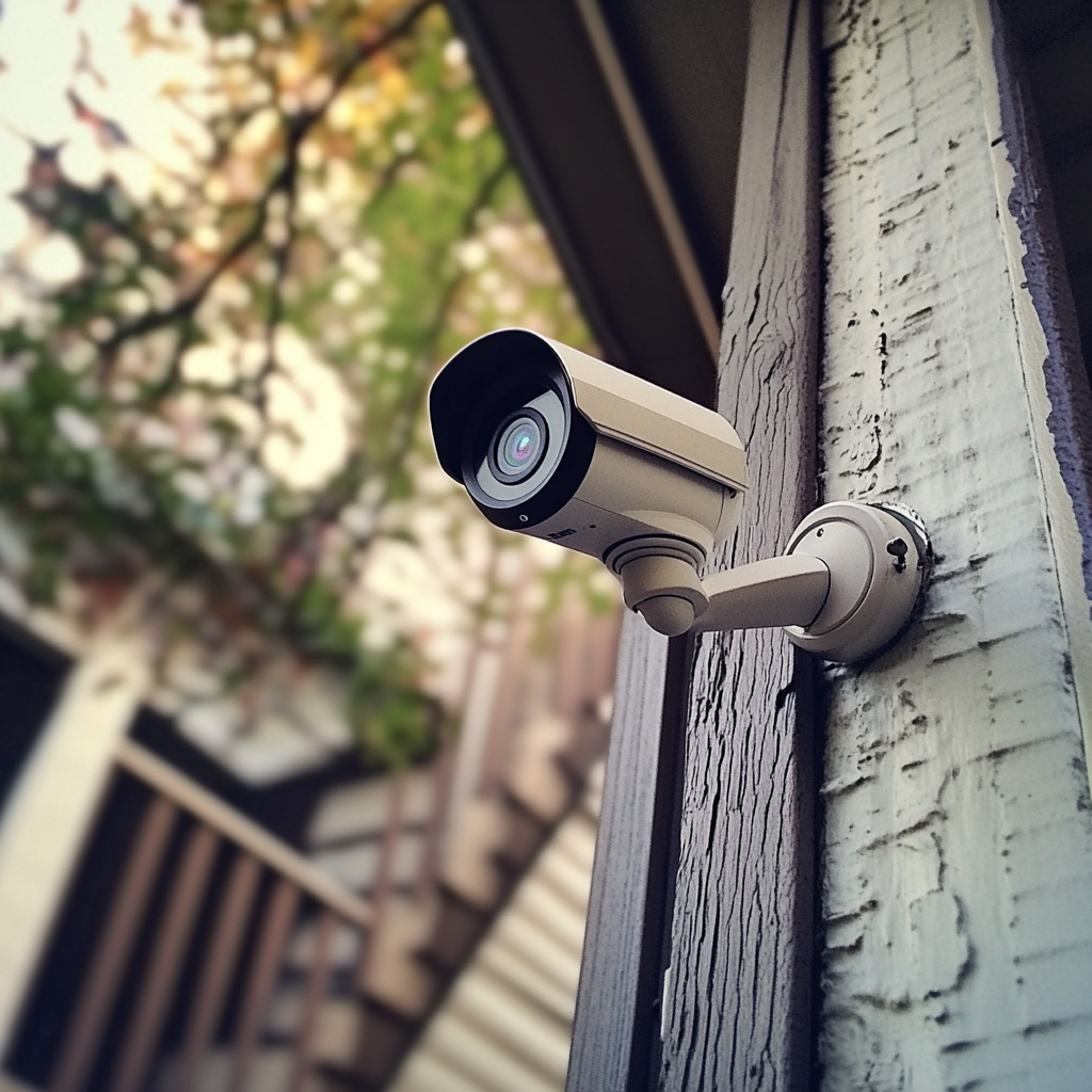 A security camera on a porch | Source: Midjourney