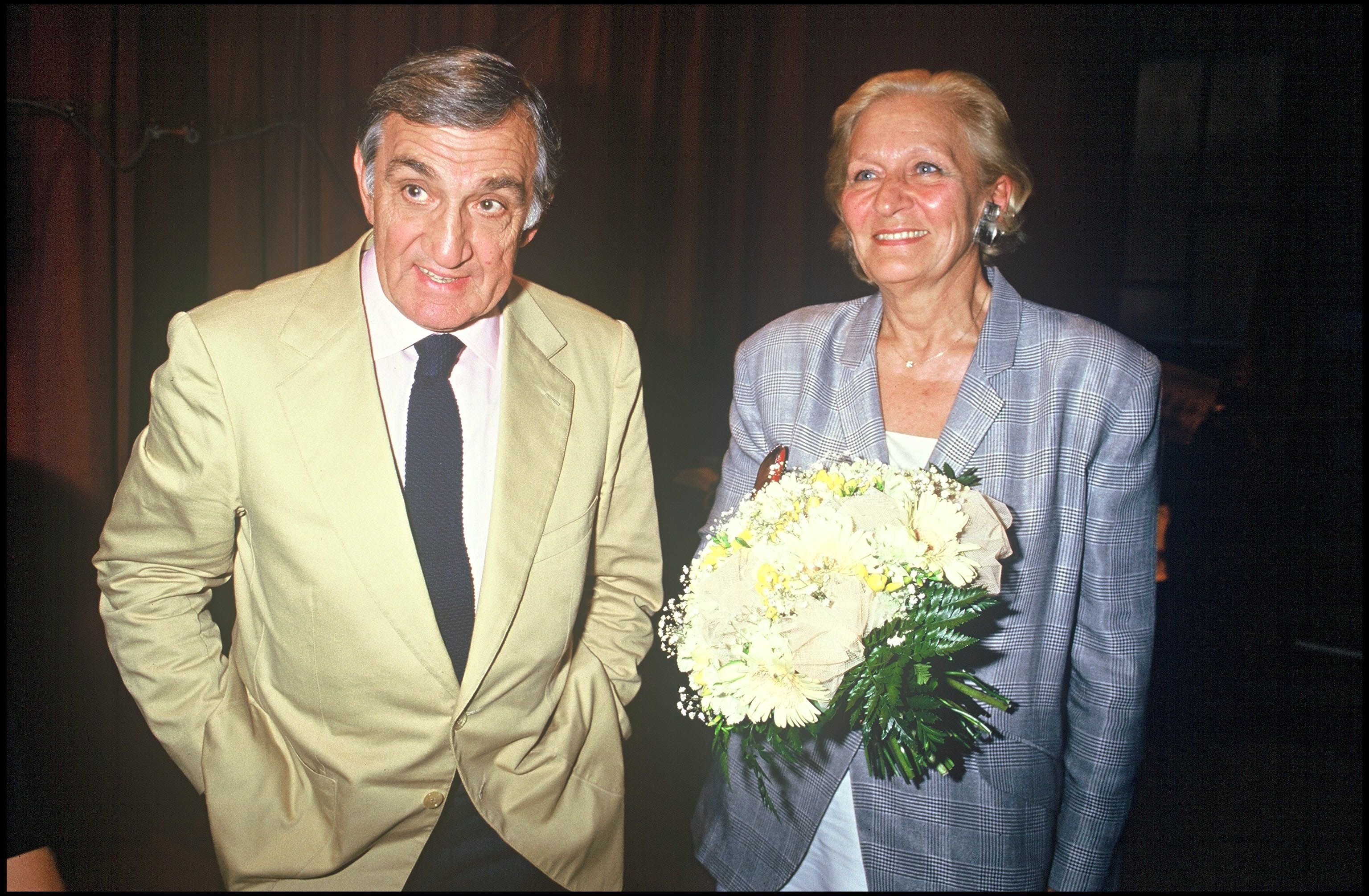 Lino Ventura au côté de sa femme Odette. l Source : Getty Images