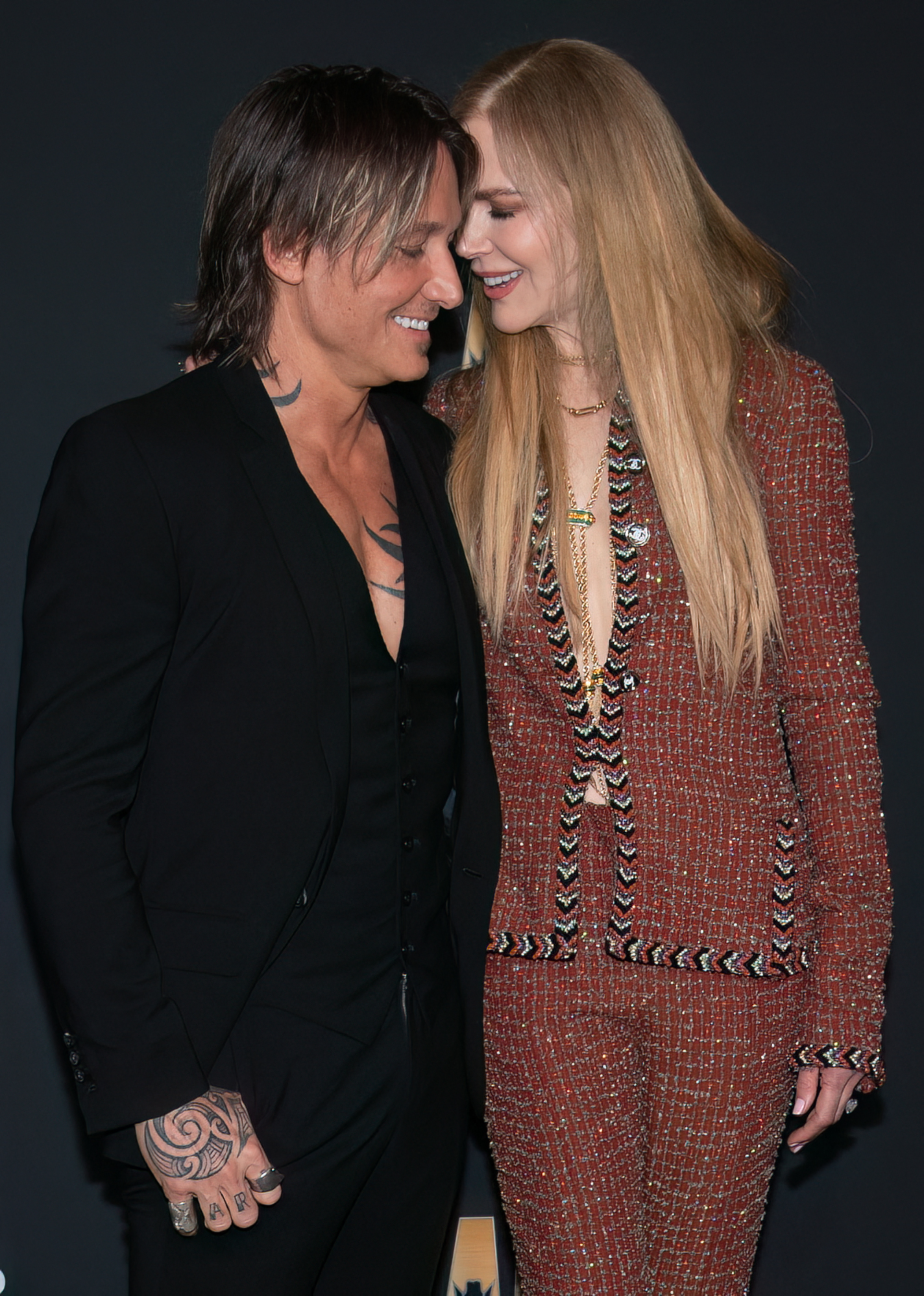Nicole Kidman et son mari l'auteur-compositeur-interprète australien Keith Urban arrivent pour les Academy of Country Music (ACM) Awards au Ford Center at the Star à Frisco, Texas, le 11 mai 2023. | Source : Getty Images