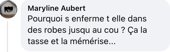 Capture d'écran du commentaire d'un internaute I Source : Facebook Paris Match