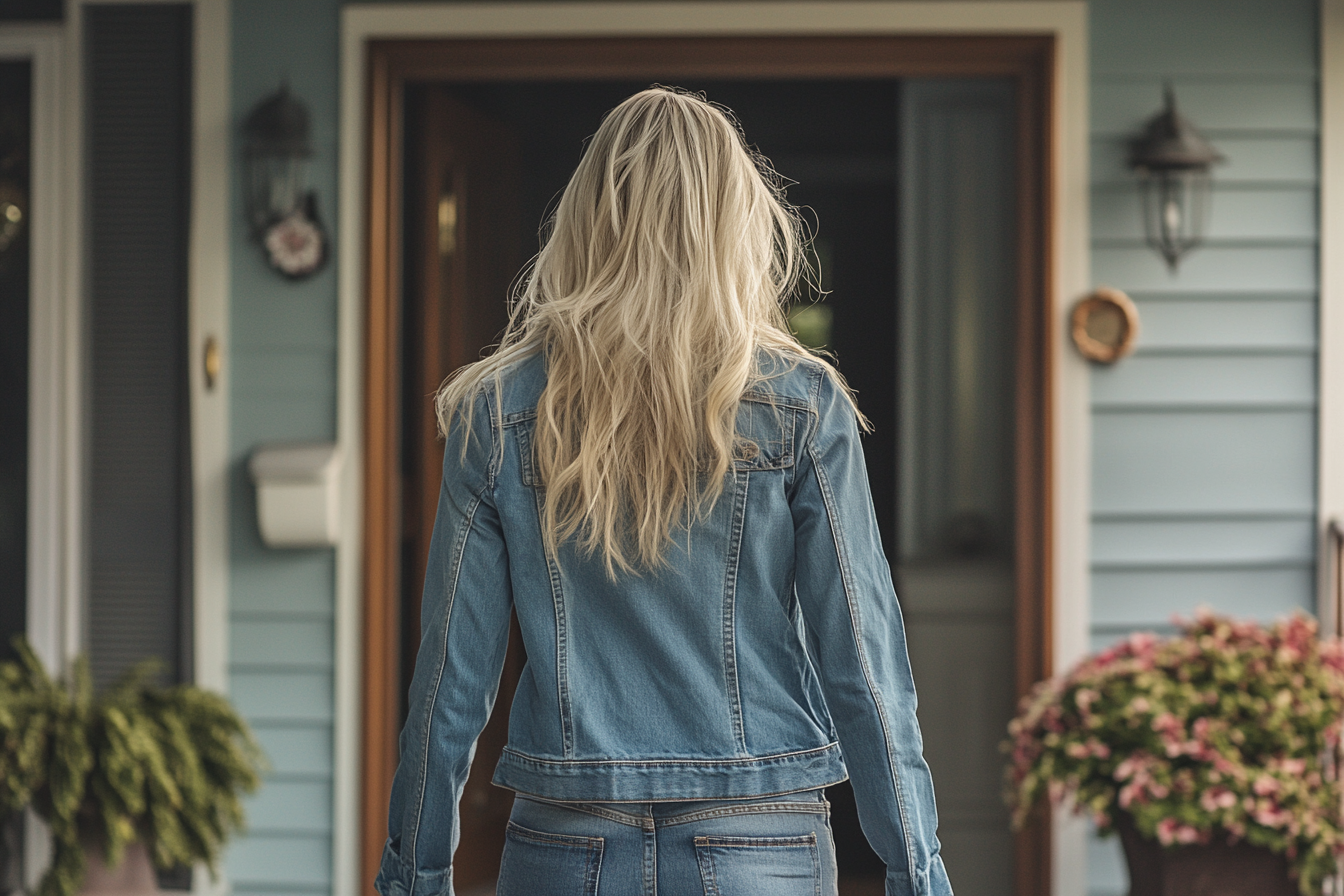 Une femme marchant à l'intérieur | Source : Midjourney