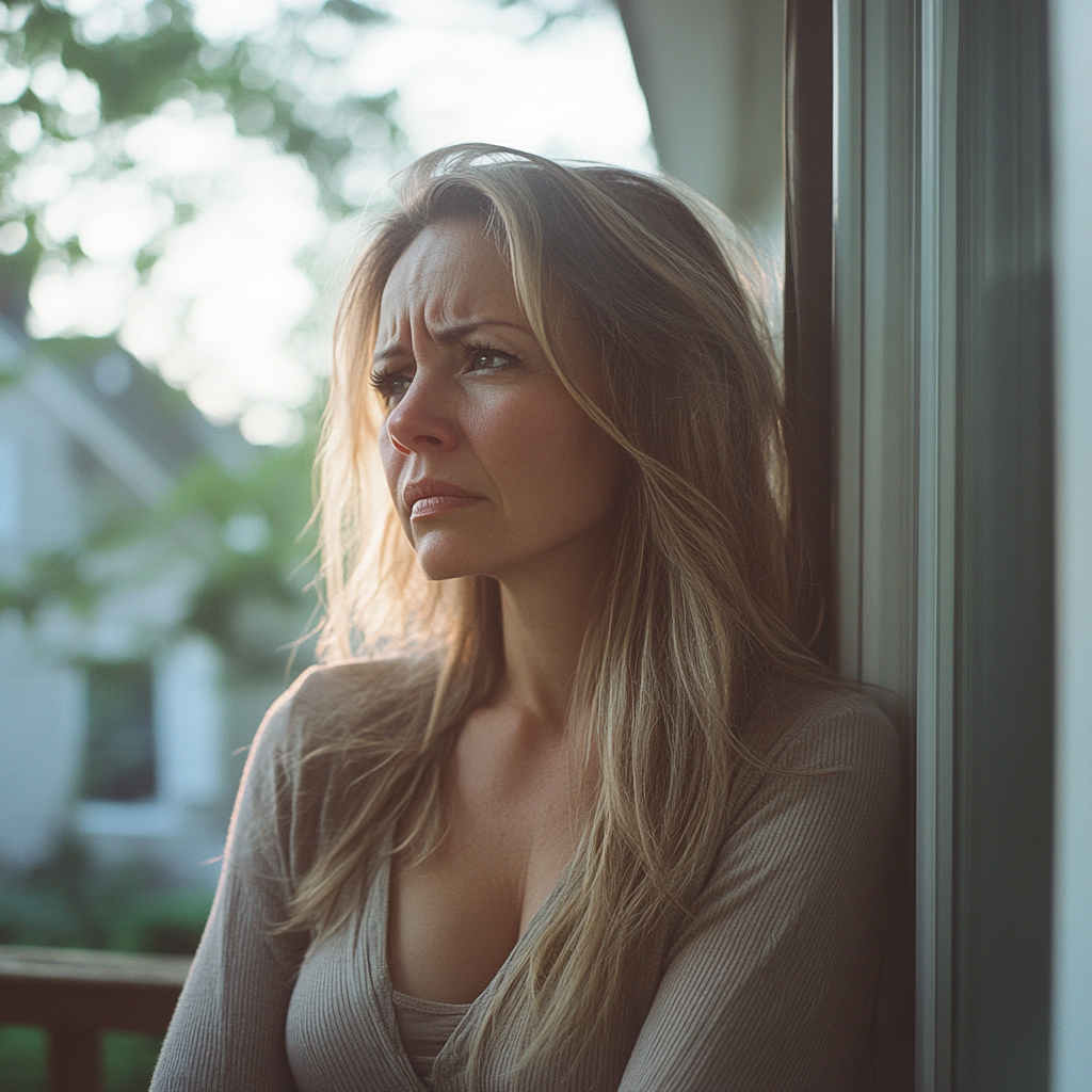 Une femme inquiète | Source : Midjourney