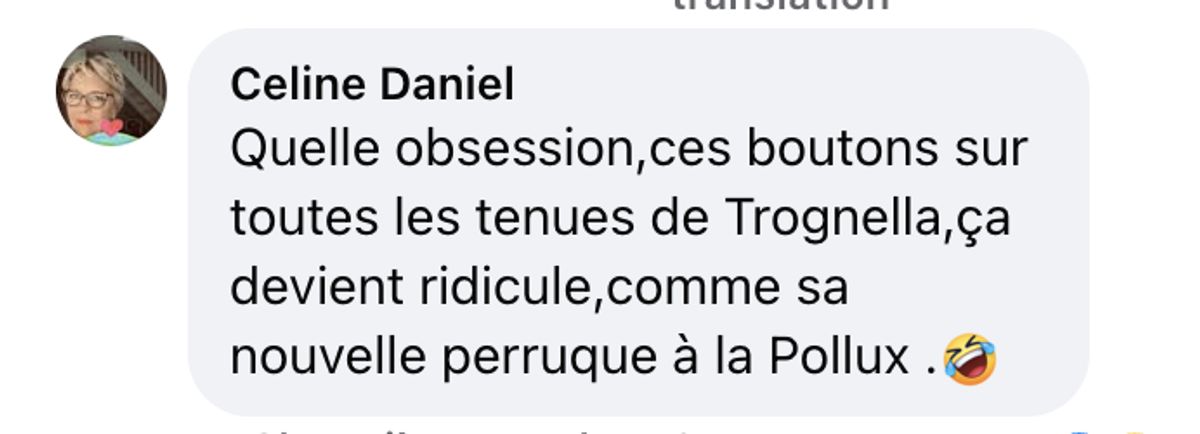 Commentaire d'une internaute sur la tenue de Brigitte Macron | Source : Facebook/Gala