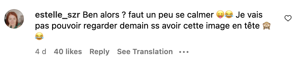 Commentaires d'une internaute sur la vidéo de Jean-Luc Reichmann et Émilien | Source : capture Instagram