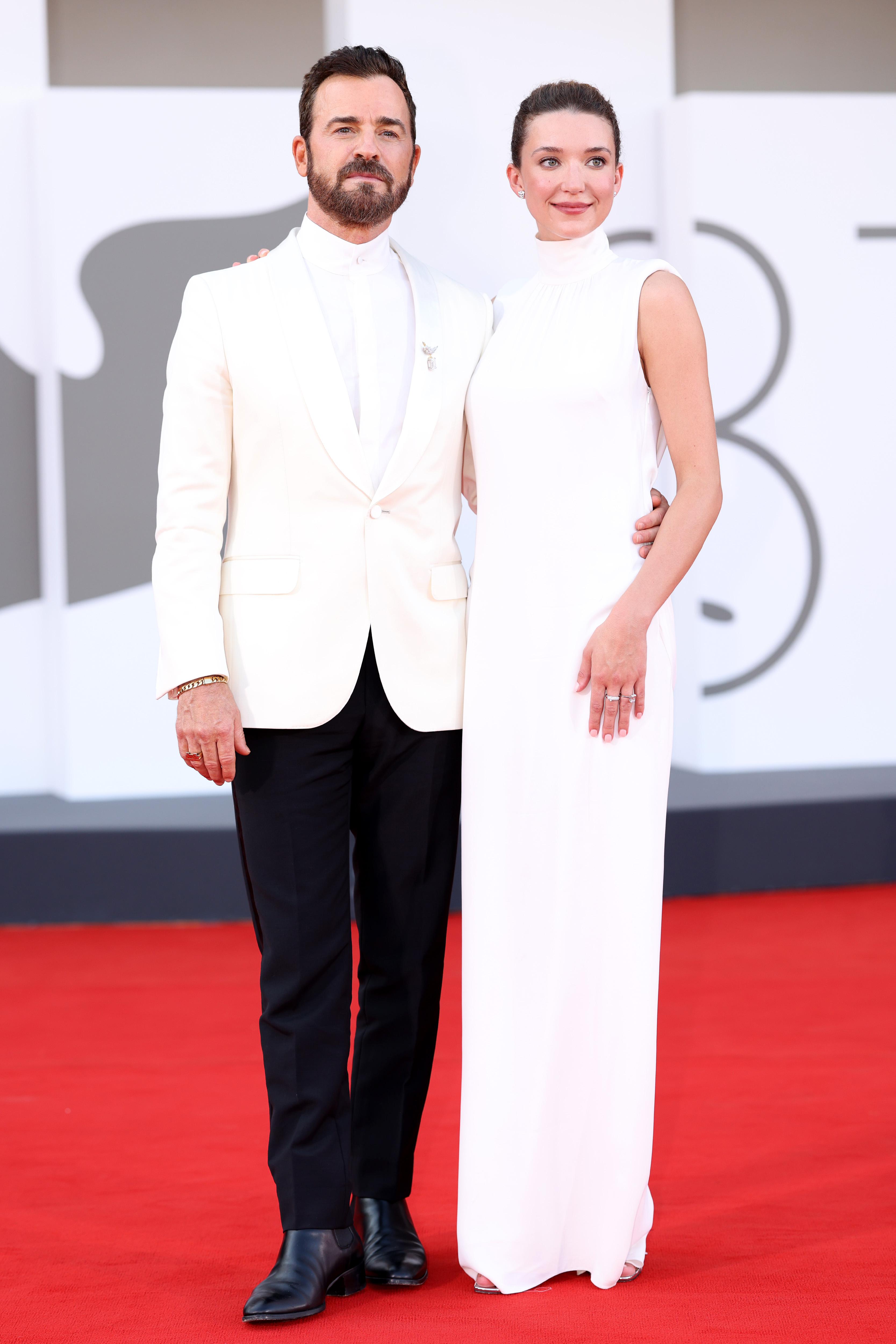 Justin Theroux et Nicole Brydon Bloom | Source : Getty Images